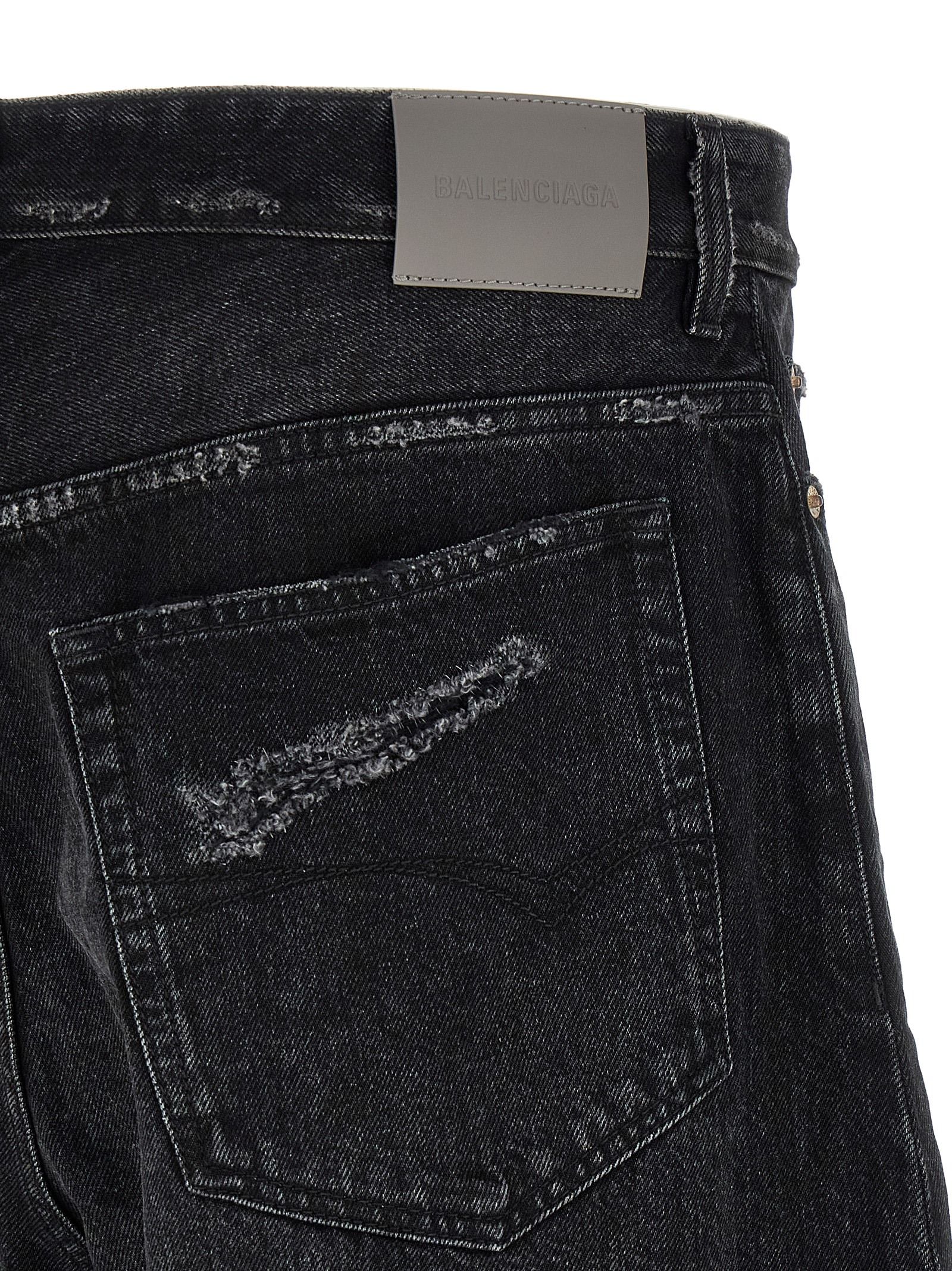 Cotton Cropped Men's Jeans - Balenciaga - Modalova