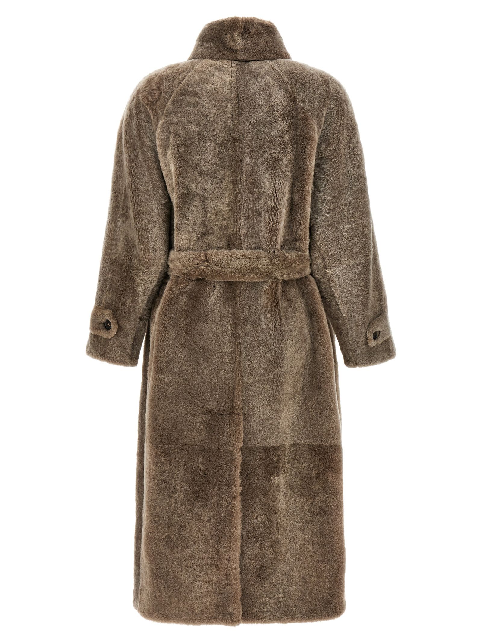 Lamb Leather Women's Coat - Brunello Cucinelli - Modalova