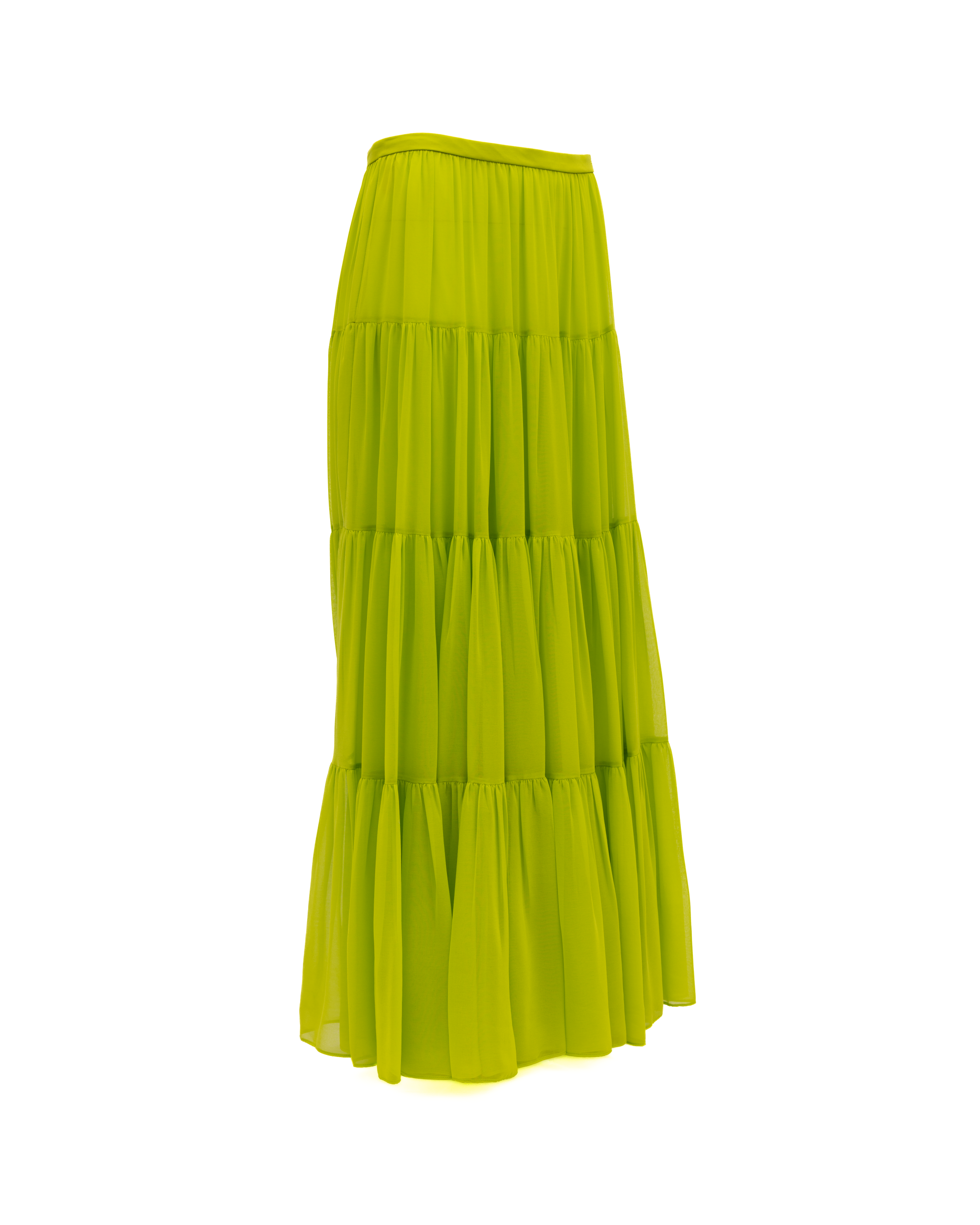 Lime Flowing Maxi Women's Skirt - Valentino Garavani - Modalova