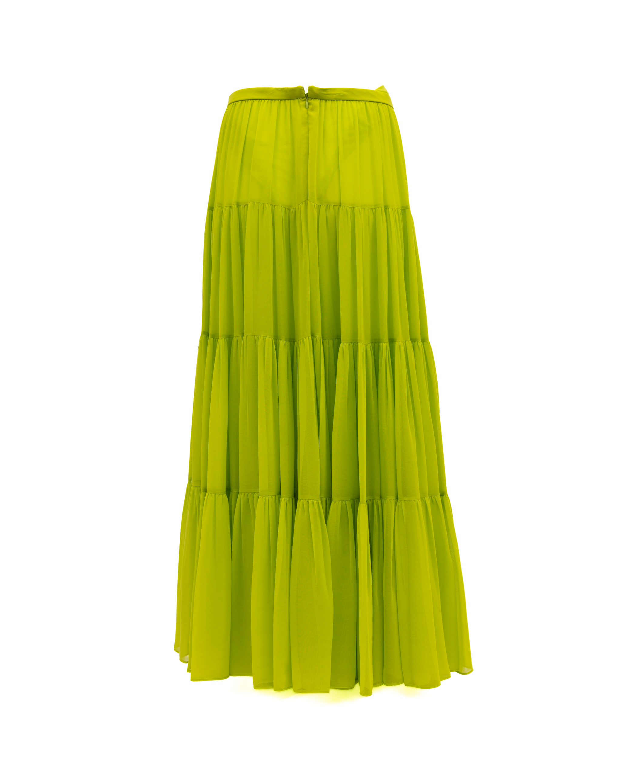 Lime Flowing Maxi Women's Skirt - Valentino Garavani - Modalova