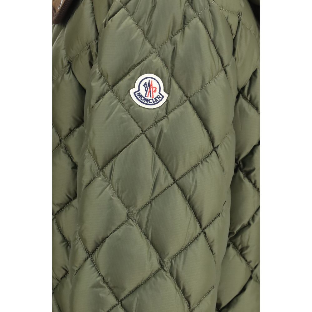 Polyamide Full-Length Men's Jacket - Moncler - Modalova