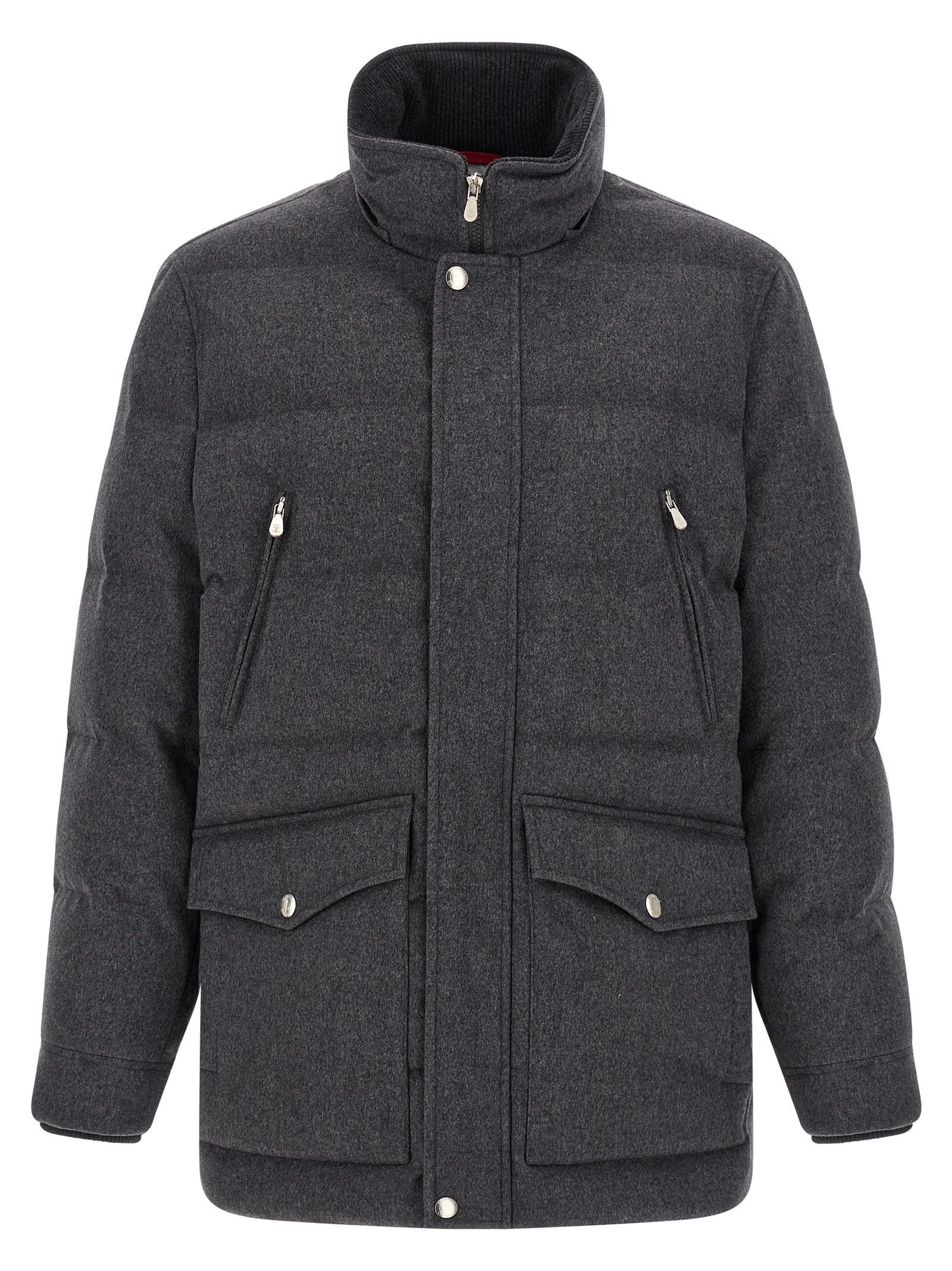 Wool Men's Parka - Brunello Cucinelli - Modalova