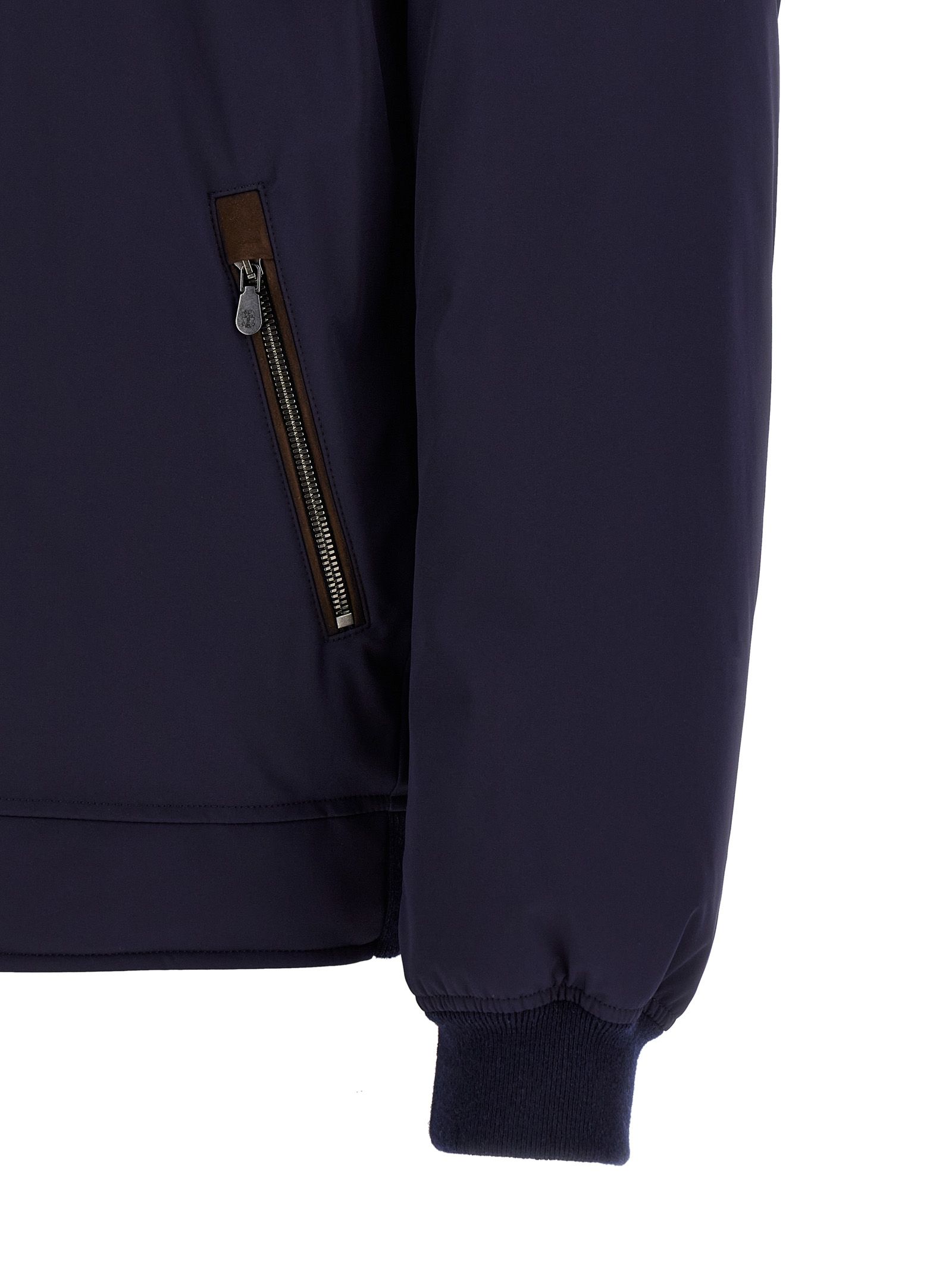 Polyamide Full-Length Men's Jacket - Brunello Cucinelli - Modalova