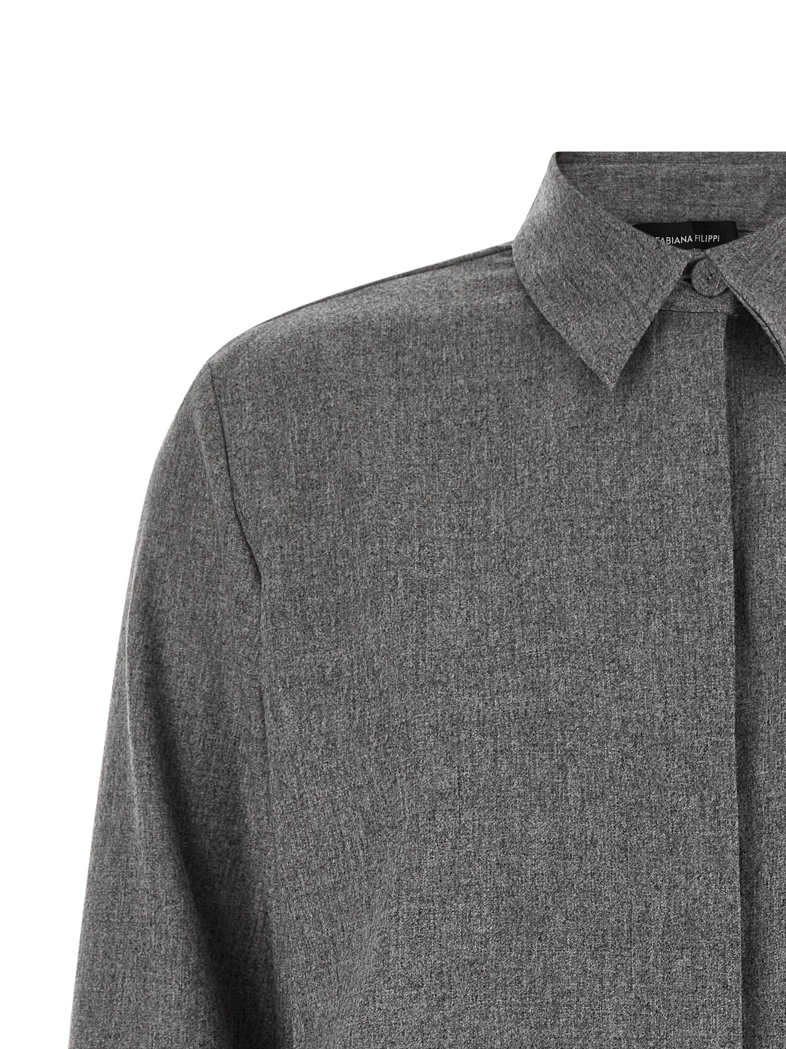 Virgin Wool Women's Blouse - Fabiana Filippi - Modalova