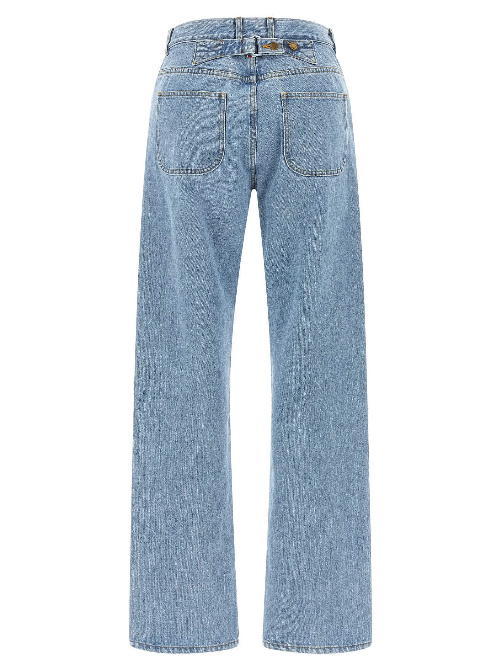 Cotton Straight-Leg Women's Jeans - Thom Browne - Modalova