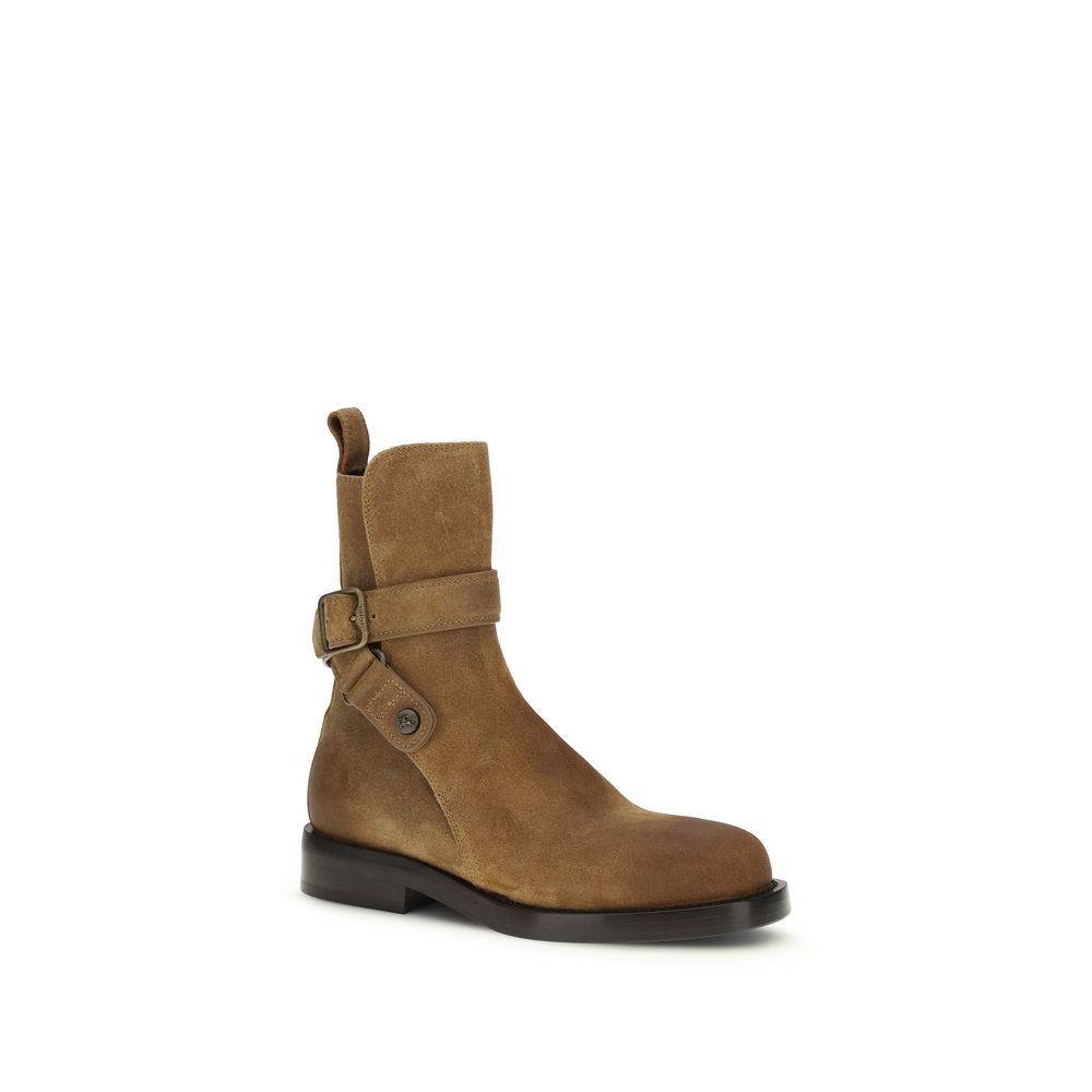 Calf Leather Bos Taurus Lace-Up Women's Boots - Burberry - Modalova