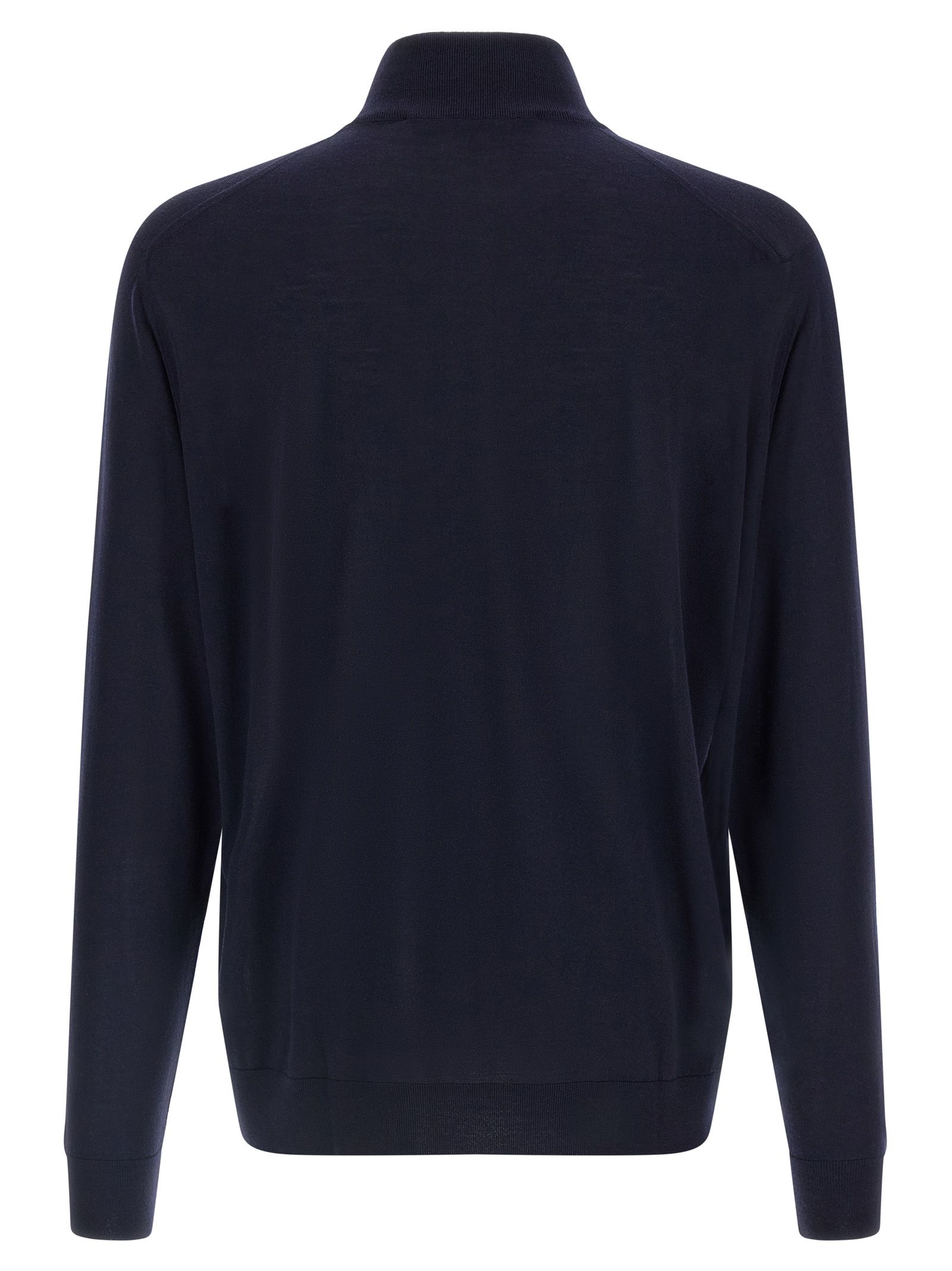 Kiton Blue Wool Men's Cardigan - Kiton - Modalova