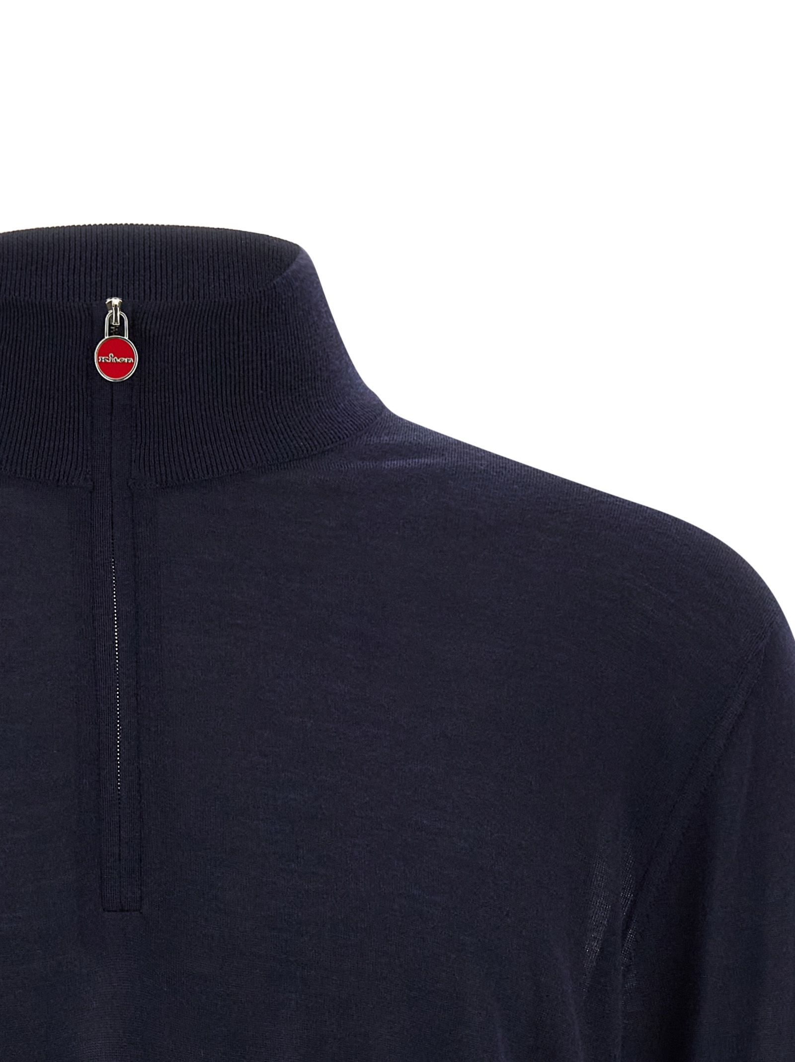 Kiton Blue Wool Men's Cardigan - Kiton - Modalova