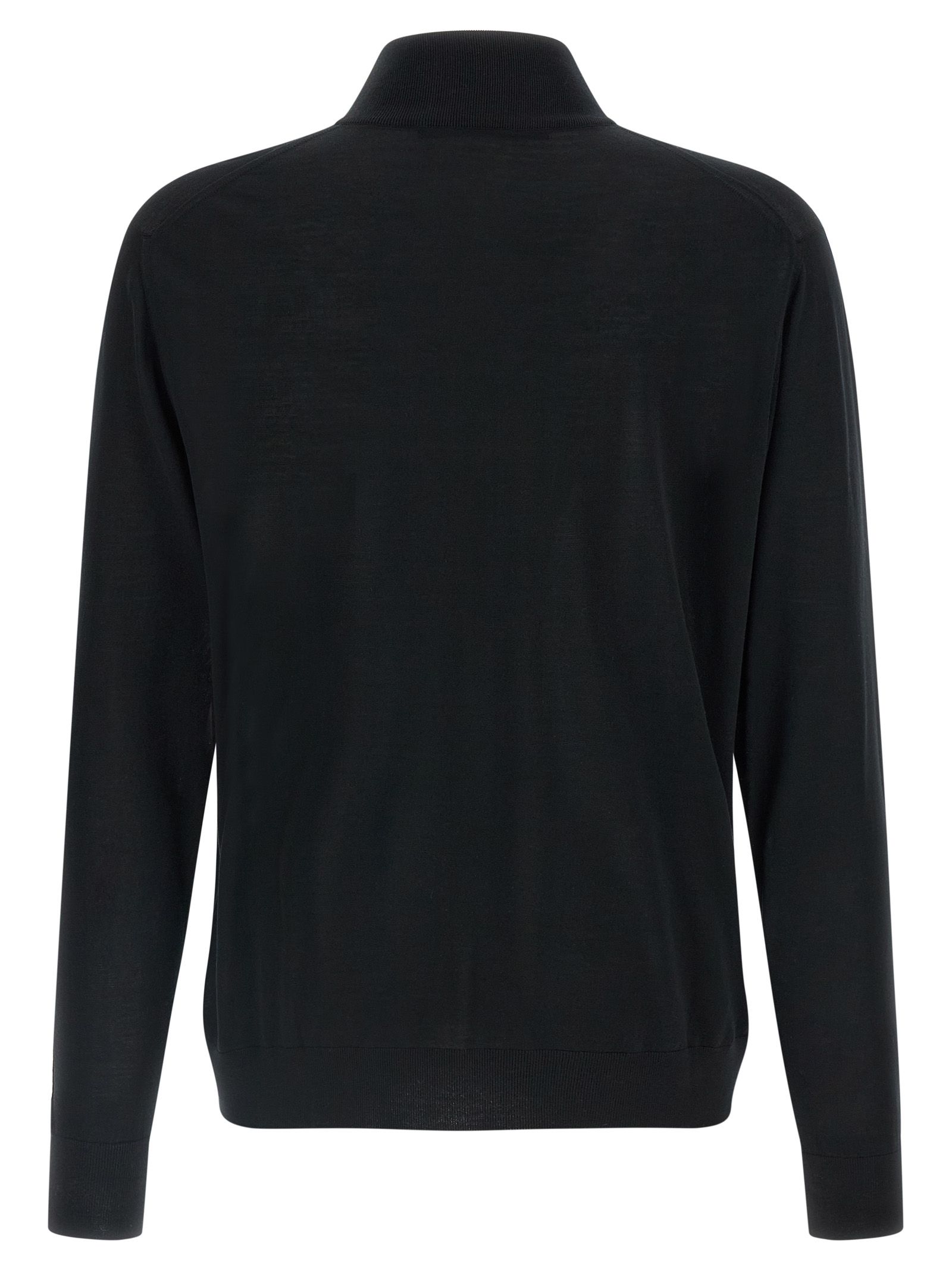 Kiton Black Wool Men's Cardigan - Kiton - Modalova