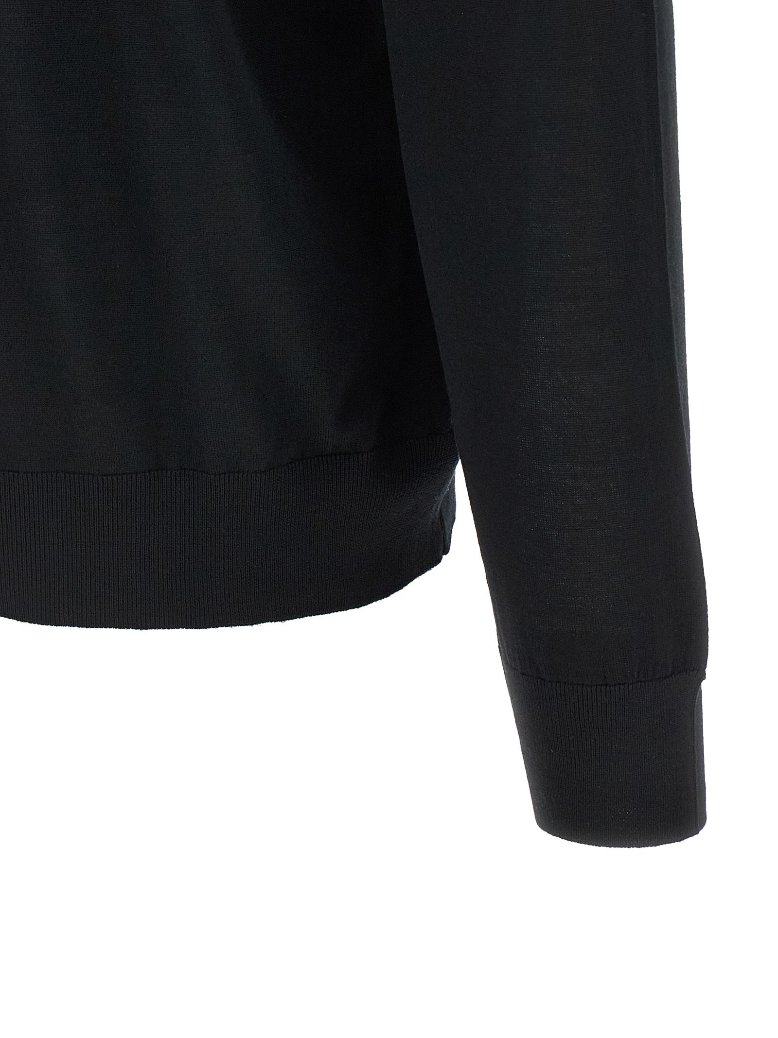 Kiton Black Wool Men's Cardigan - Kiton - Modalova