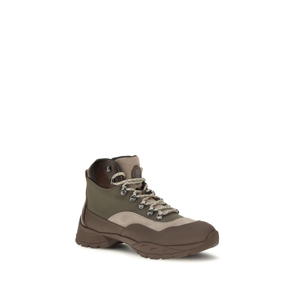 Nylon Lace-Up Men's Boots - Brunello Cucinelli - Modalova