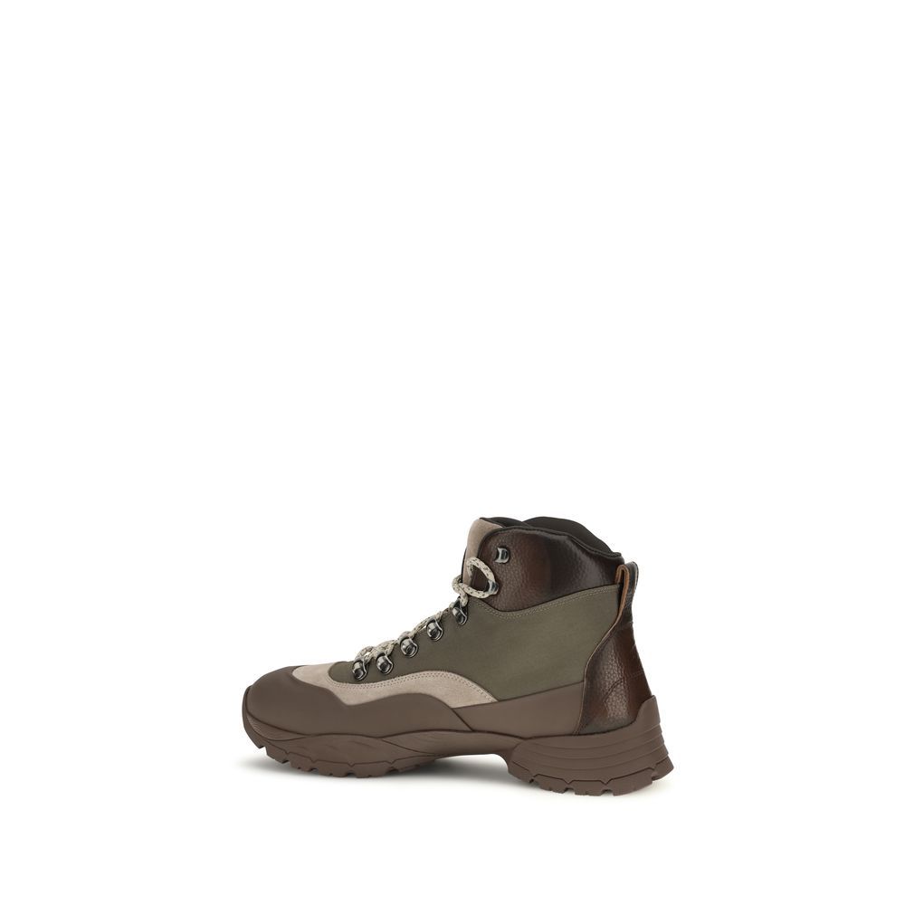 Nylon Lace-Up Men's Boots - Brunello Cucinelli - Modalova