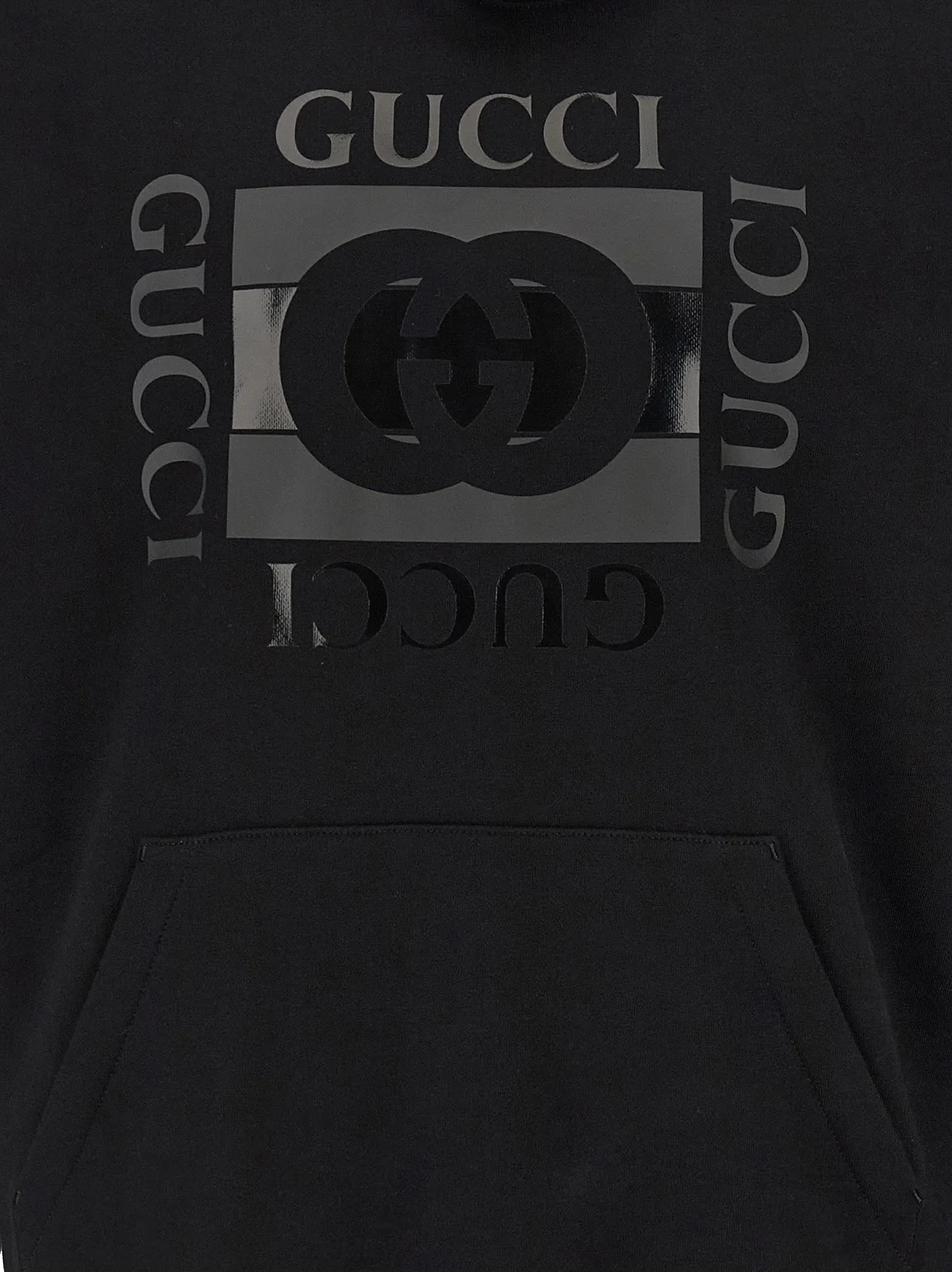 Gucci Black Cotton Men's Sweatshirt - Gucci - Modalova