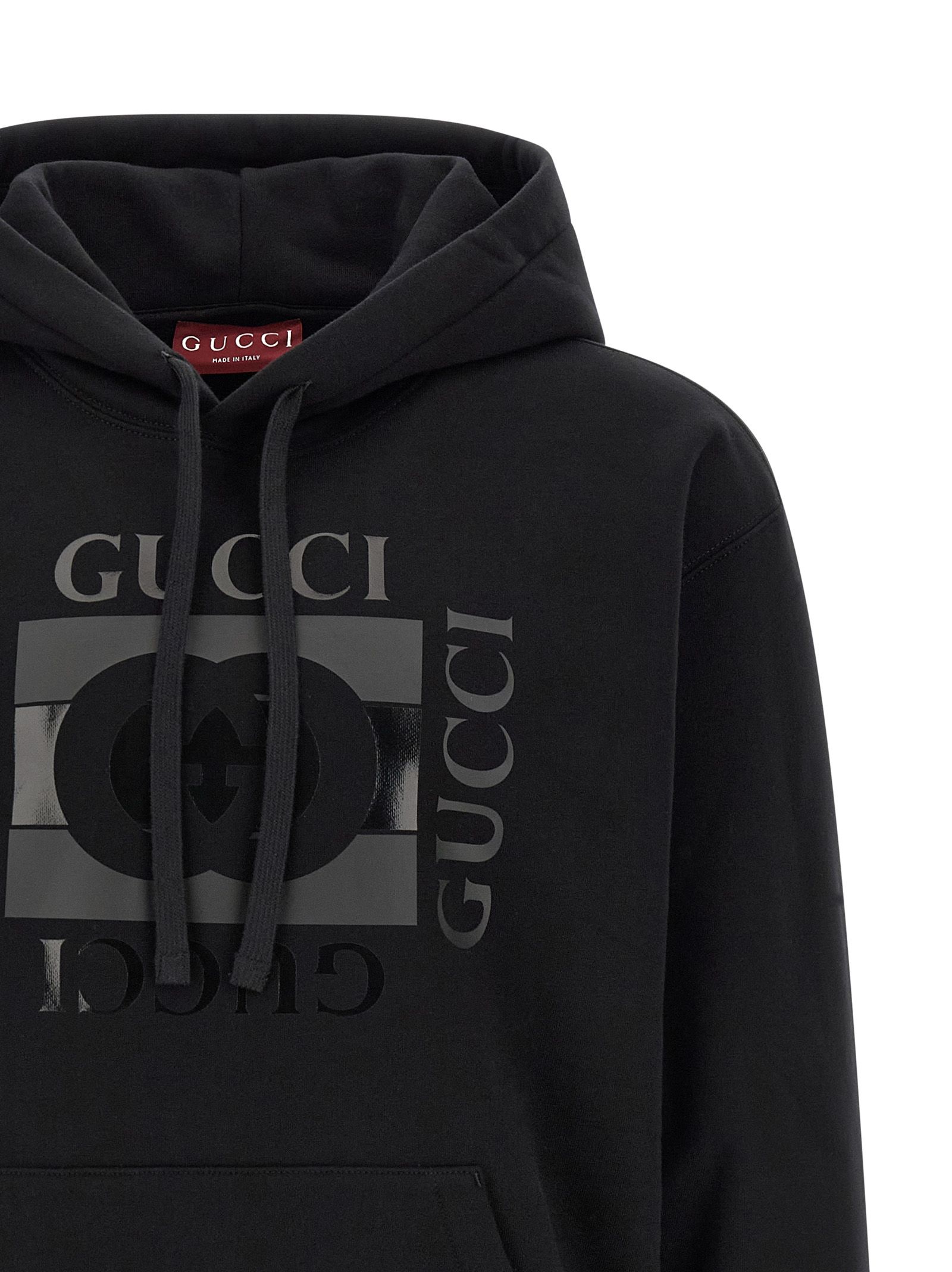 Gucci Black Cotton Men's Sweatshirt - Gucci - Modalova