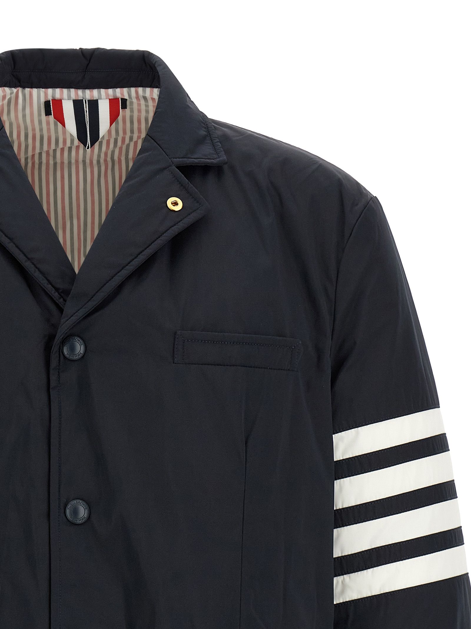 Polyester Biker Men's Jacket - Thom Browne - Modalova