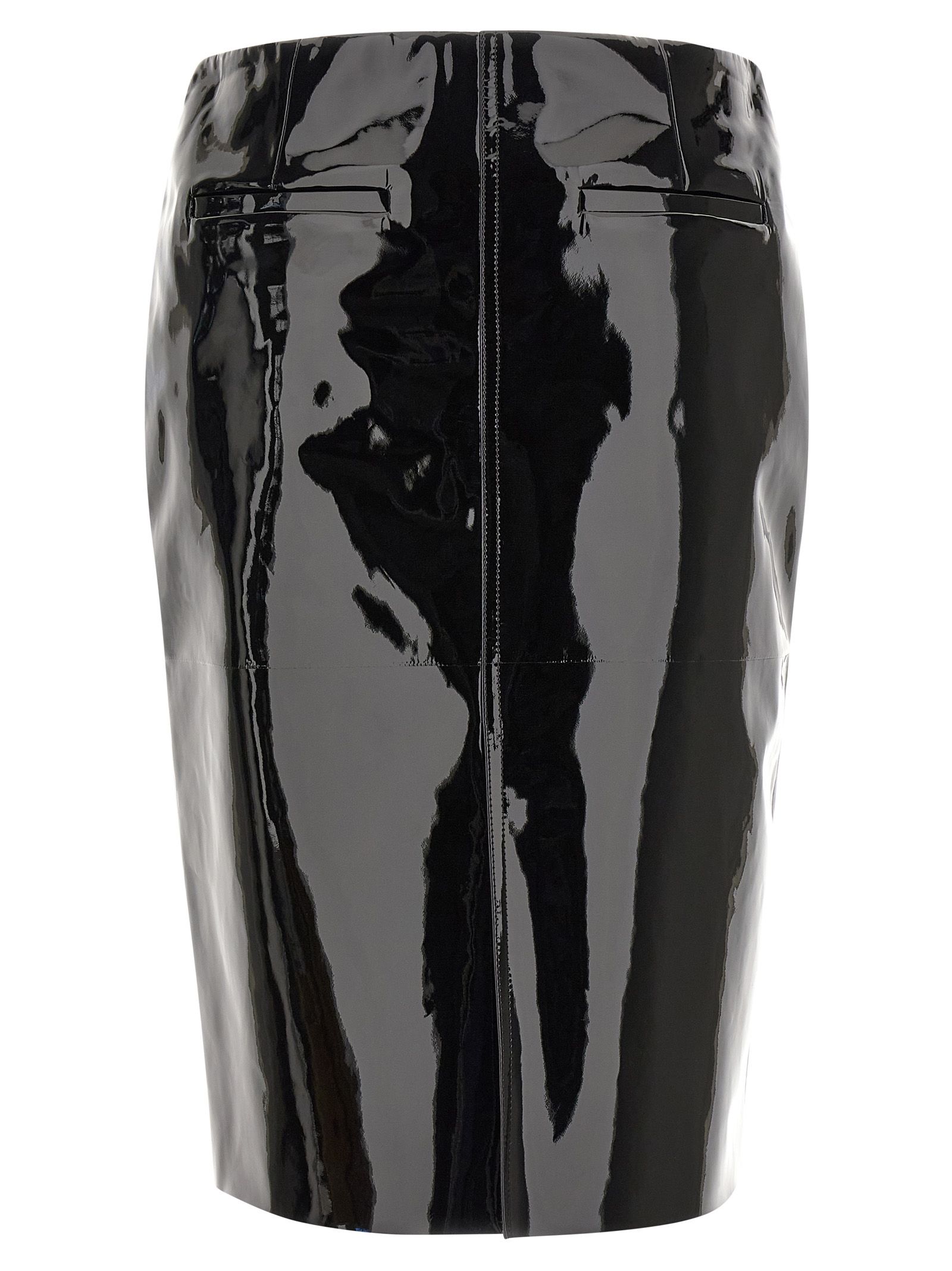 Lamb Leather Midi Women's Skirt - Ferragamo - Modalova