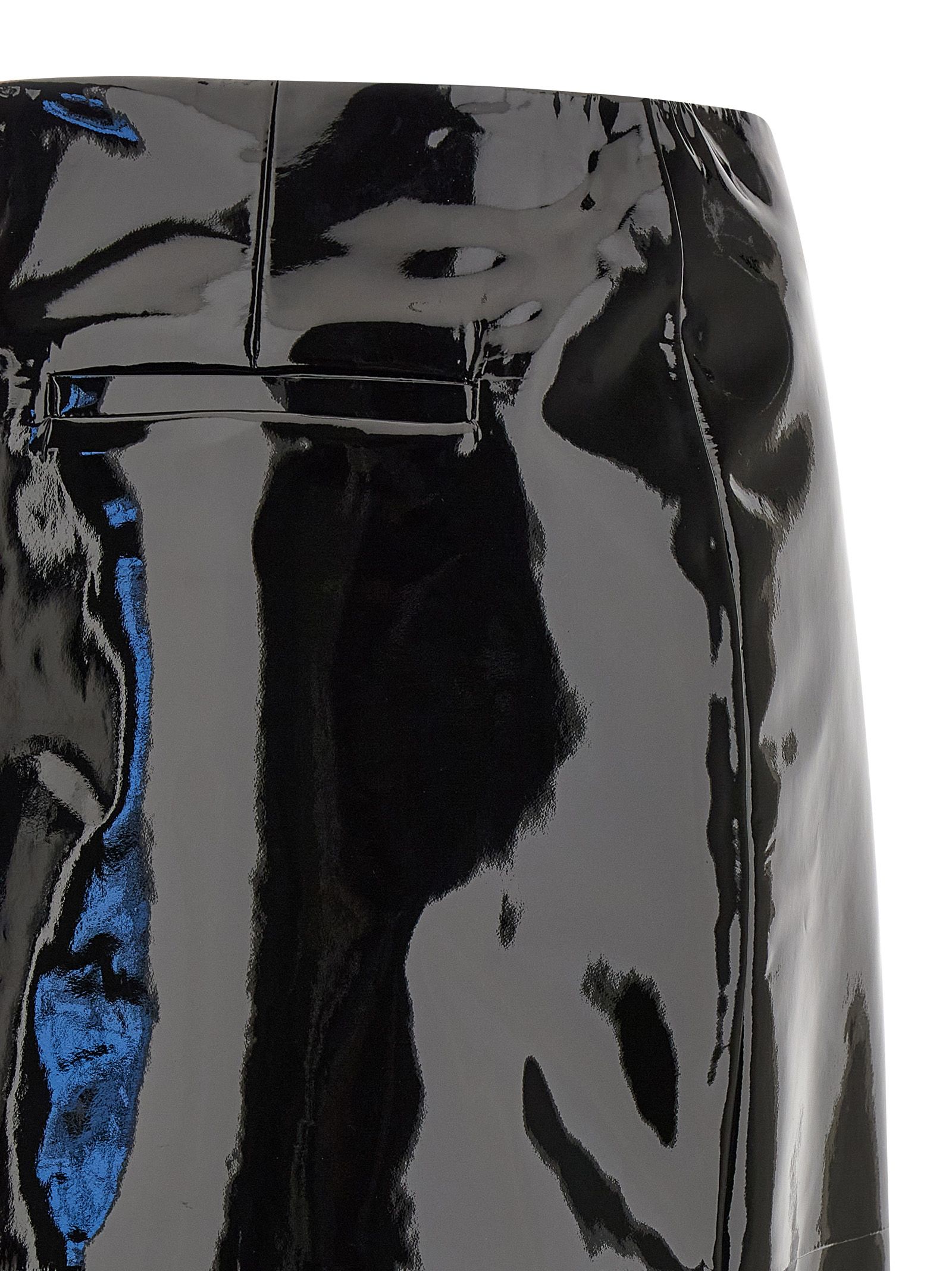 Lamb Leather Midi Women's Skirt - Ferragamo - Modalova