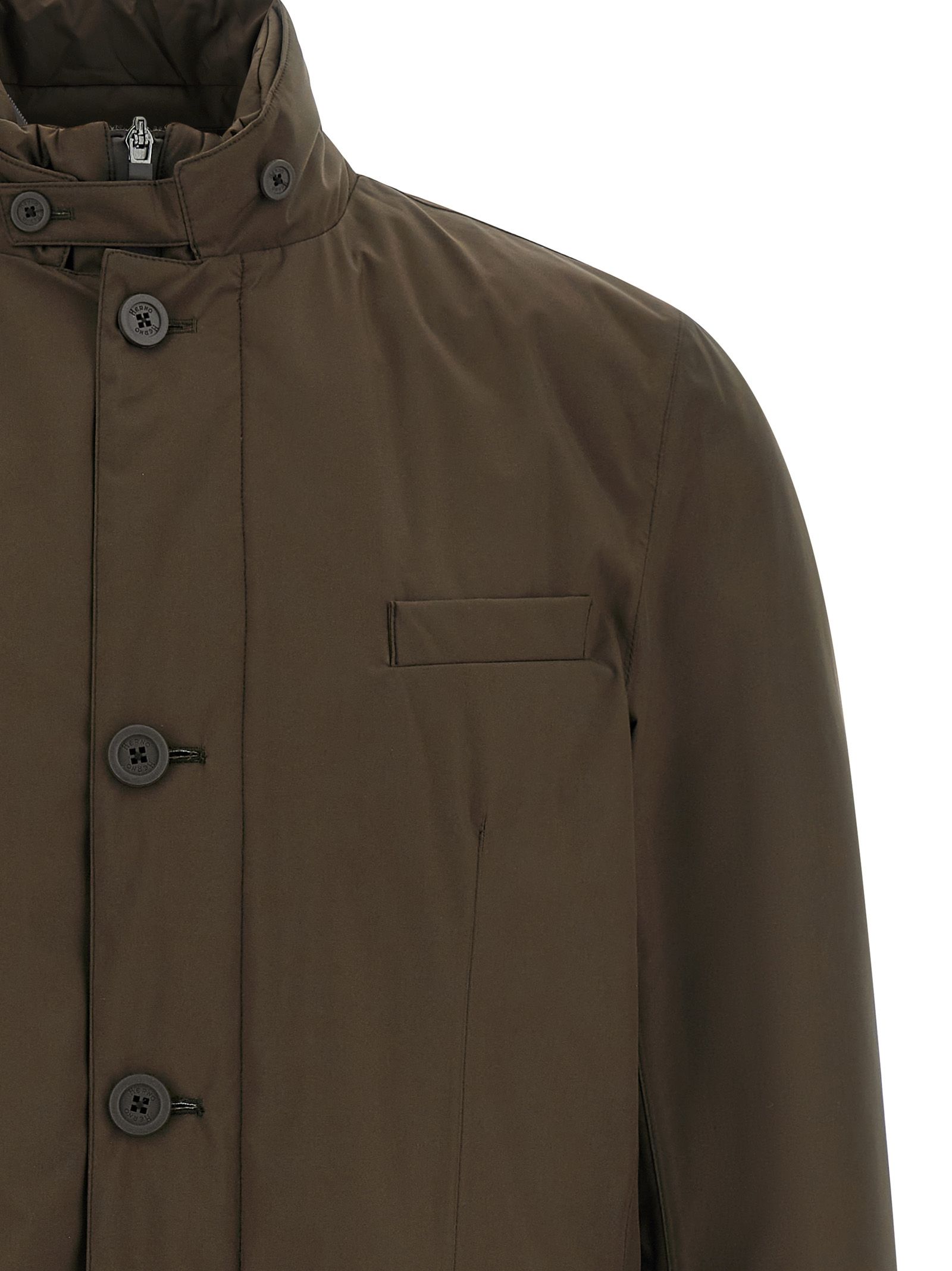 Polyester Full-Length Men's Jacket - Herno - Modalova