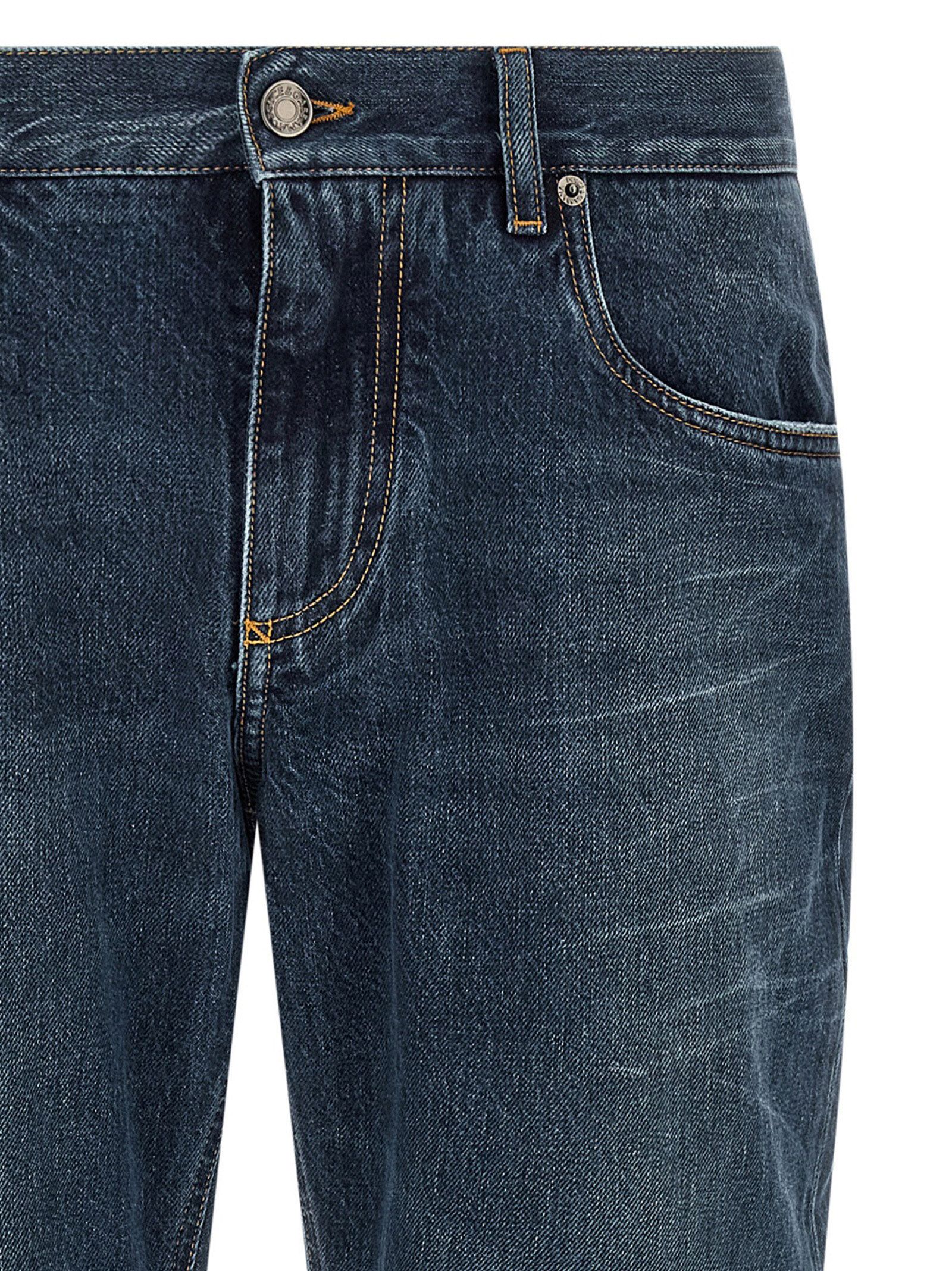 Cotton Straight-Leg Men's Jeans - Dolce & Gabbana - Modalova