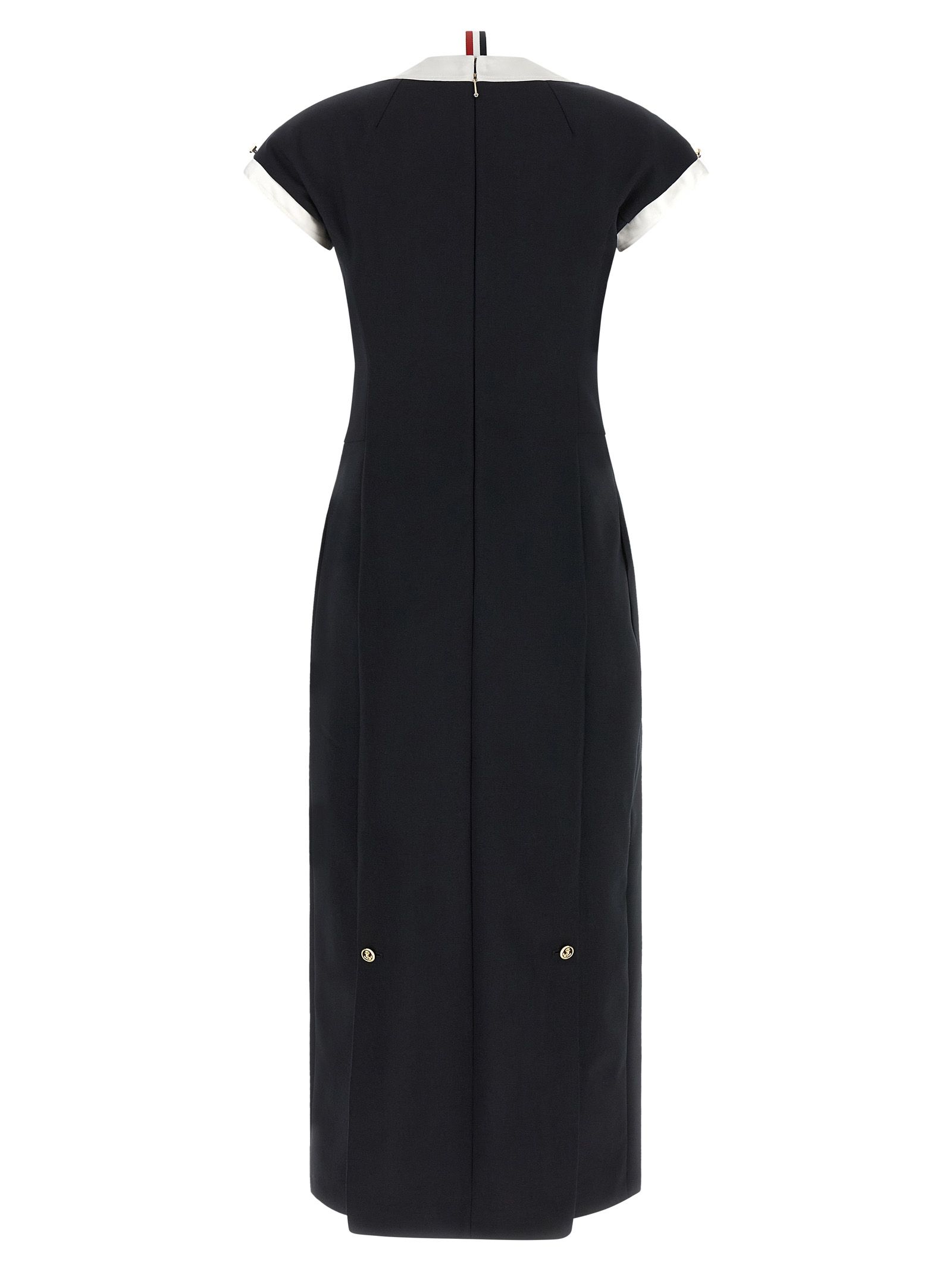 Virgin Wool Midi Women's Dress - Thom Browne - Modalova
