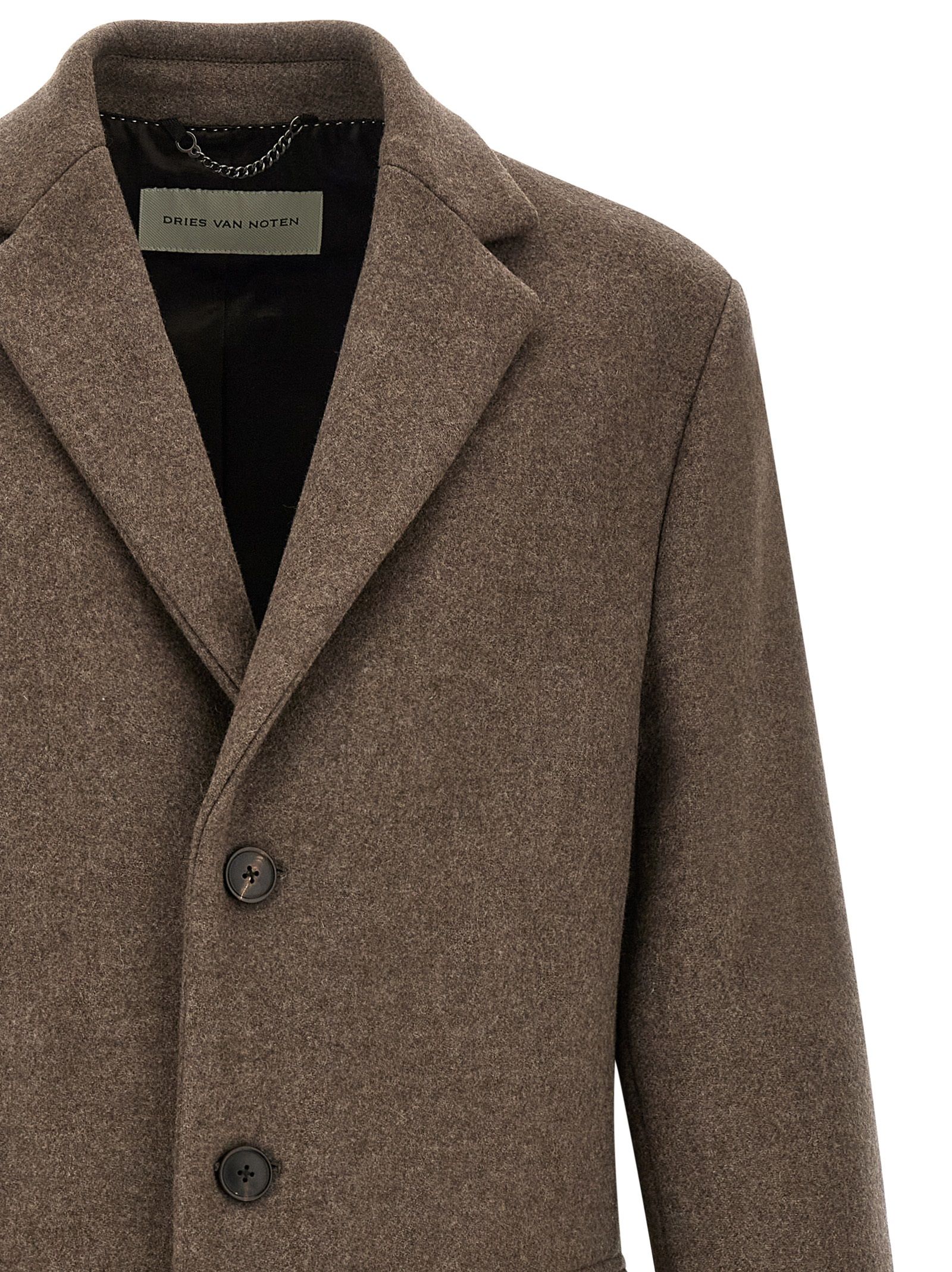 Wool Men's Coat - Dries Van Noten - Modalova