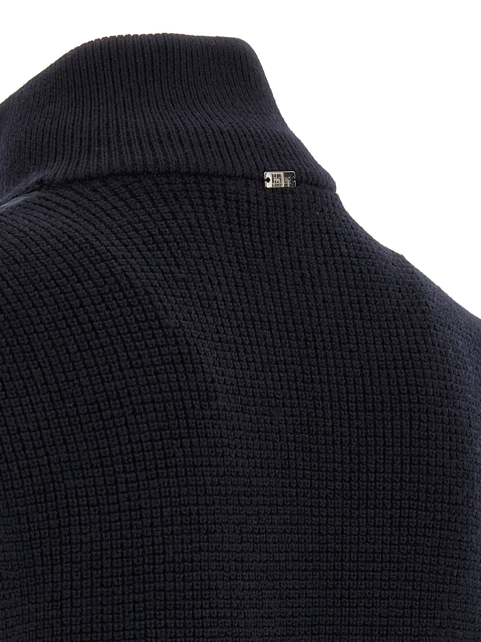 Herno Blue Wool Men's Jacket - Herno - Modalova