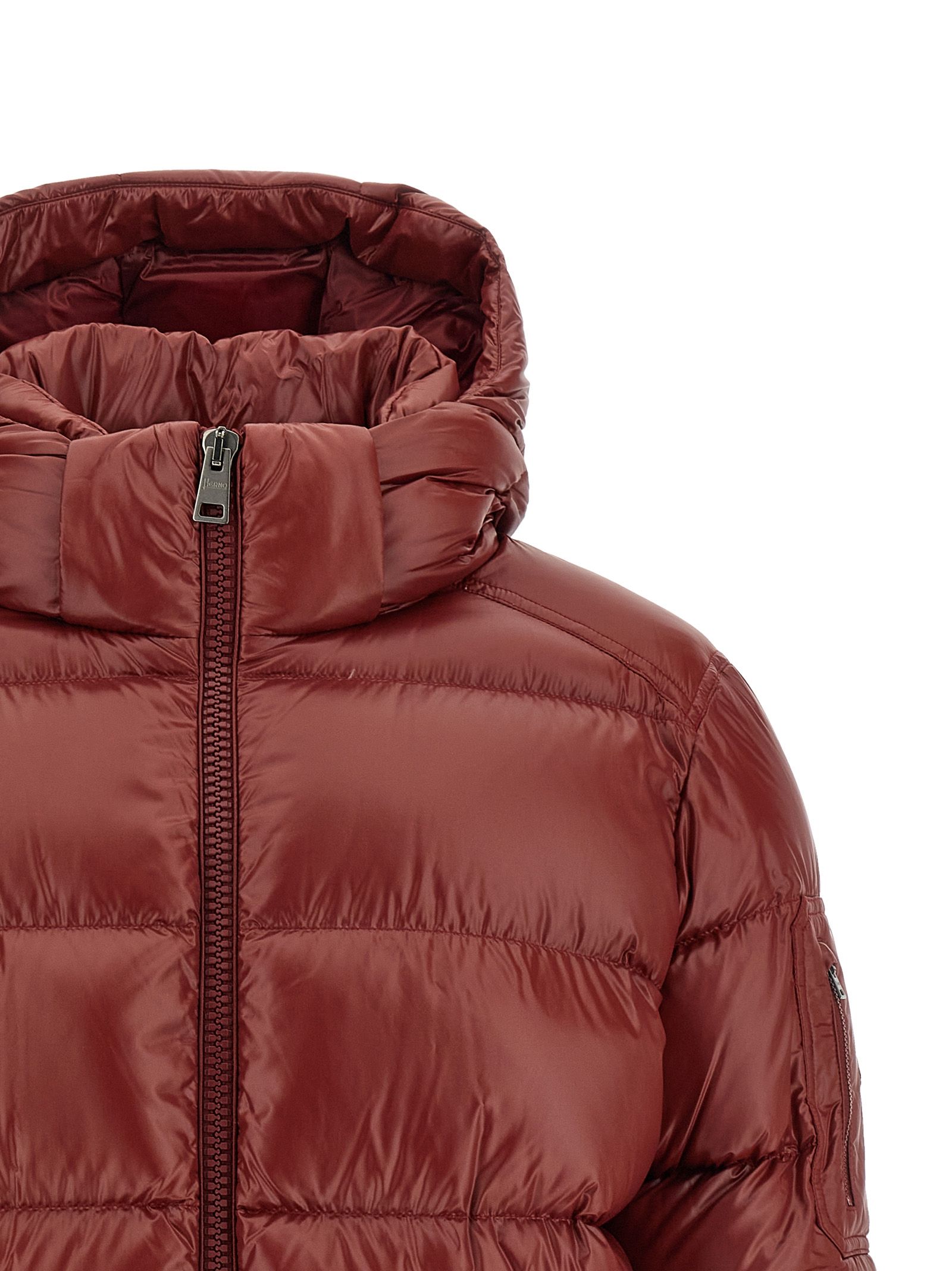 Polyamide Full-Length Men's Jacket - Herno - Modalova