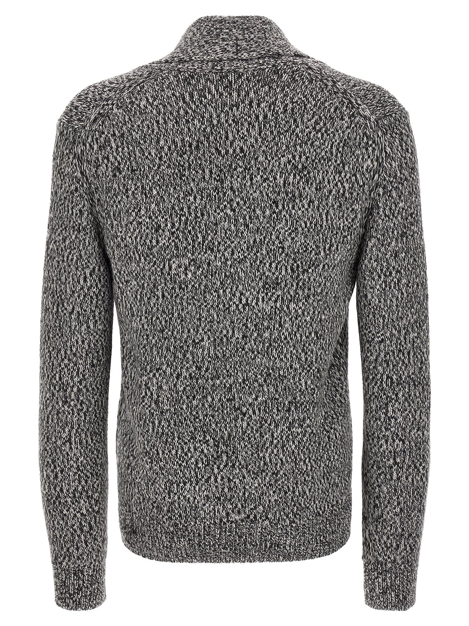 Brioni Bicolor Wool Men's Cardigan - Brioni - Modalova