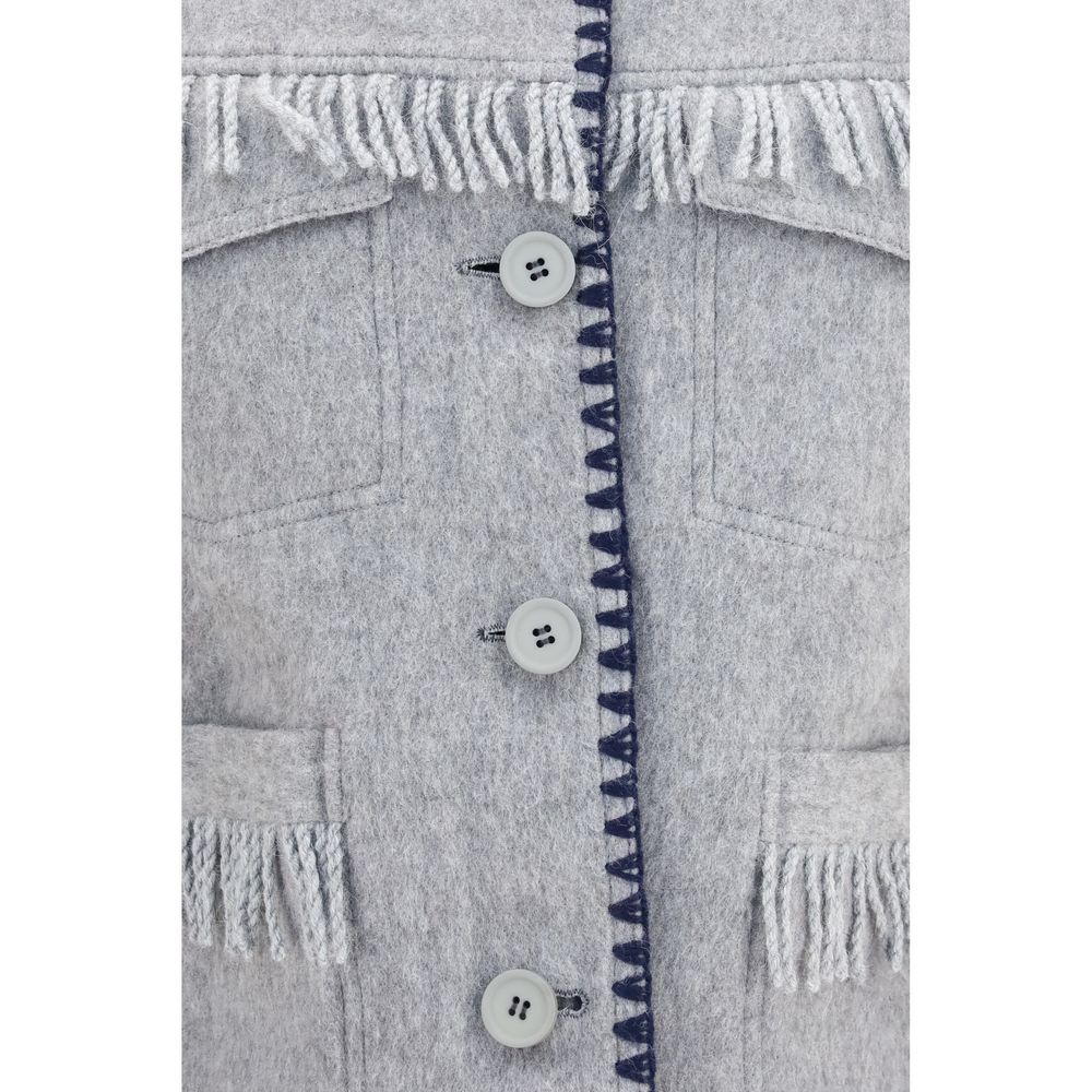 Alpaca Vicugna Pacos Full-Length Men's Jacket - Baziszt - Modalova