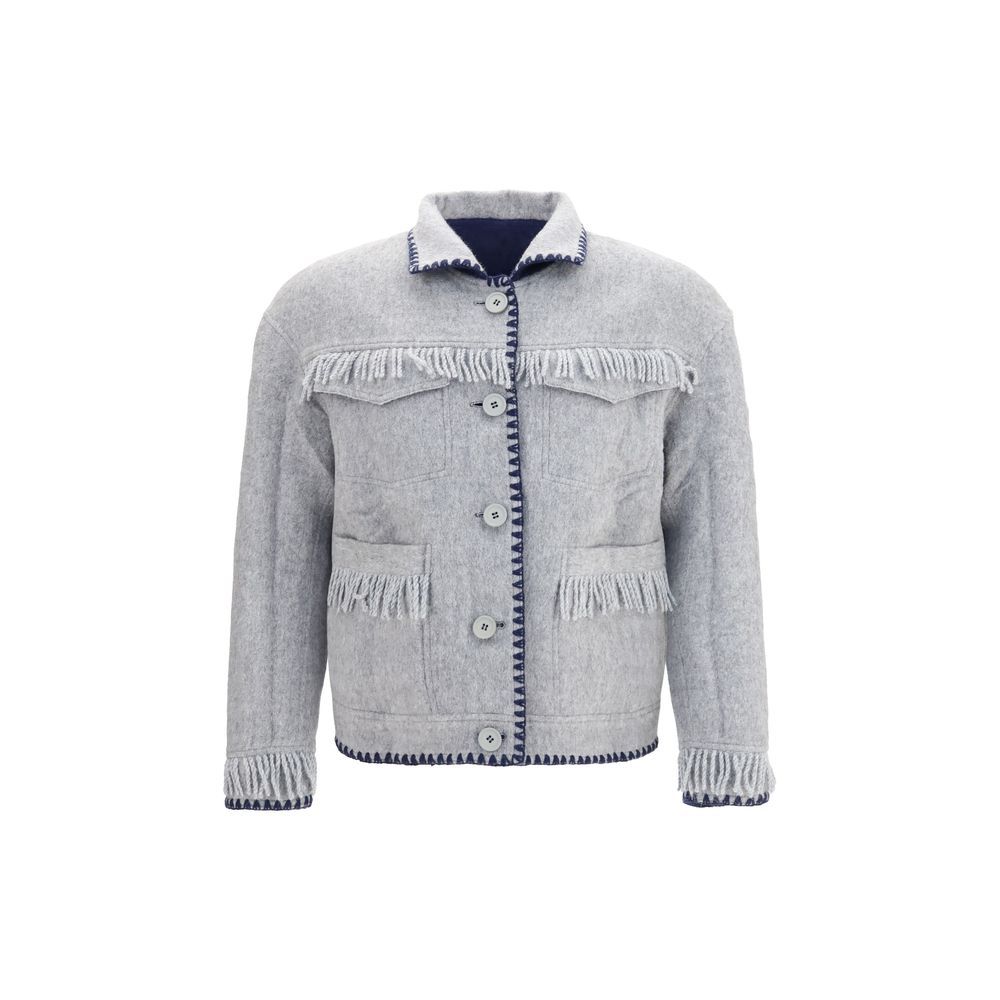 Alpaca Vicugna Pacos Full-Length Men's Jacket - Baziszt - Modalova