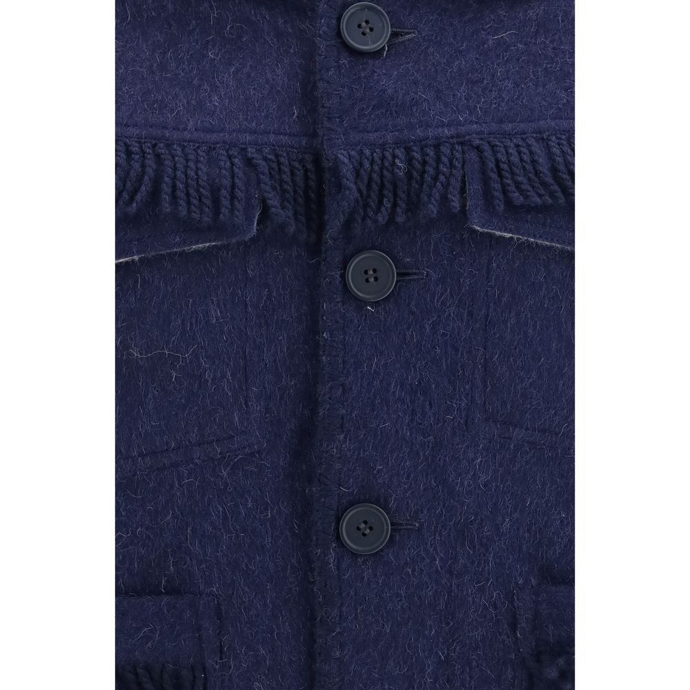 Alpaca Vicugna Pacos Full-Length Men's Jacket - Baziszt - Modalova