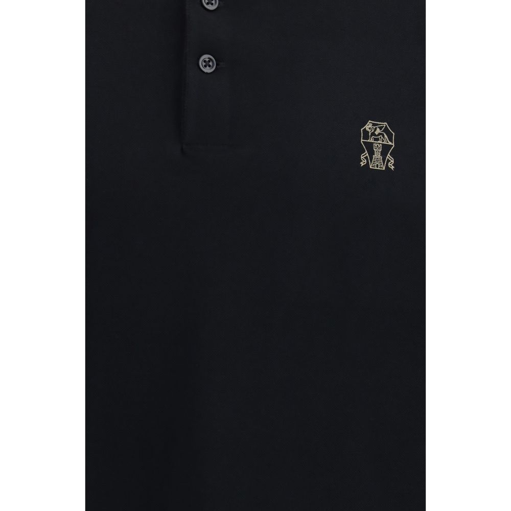 Cotton Polo Men's Shirt - Brunello Cucinelli - Modalova
