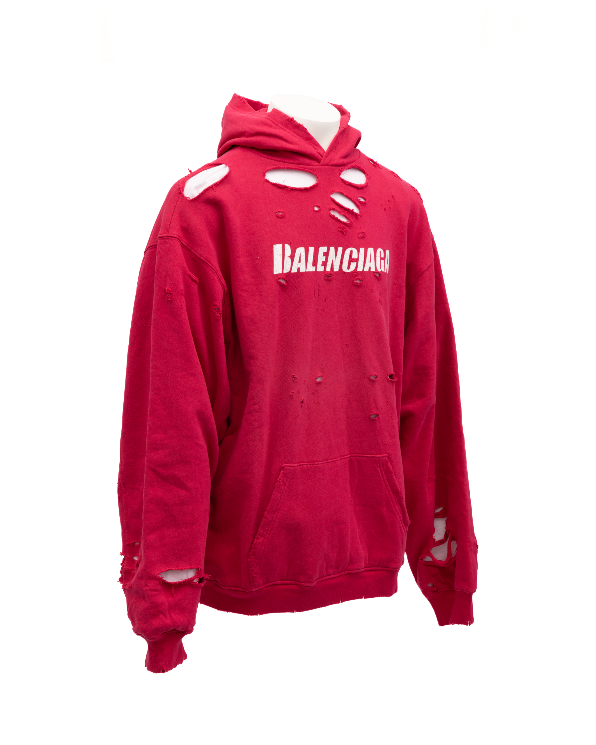 Cotton Hoodie Men's Sweatshirt - Balenciaga - Modalova