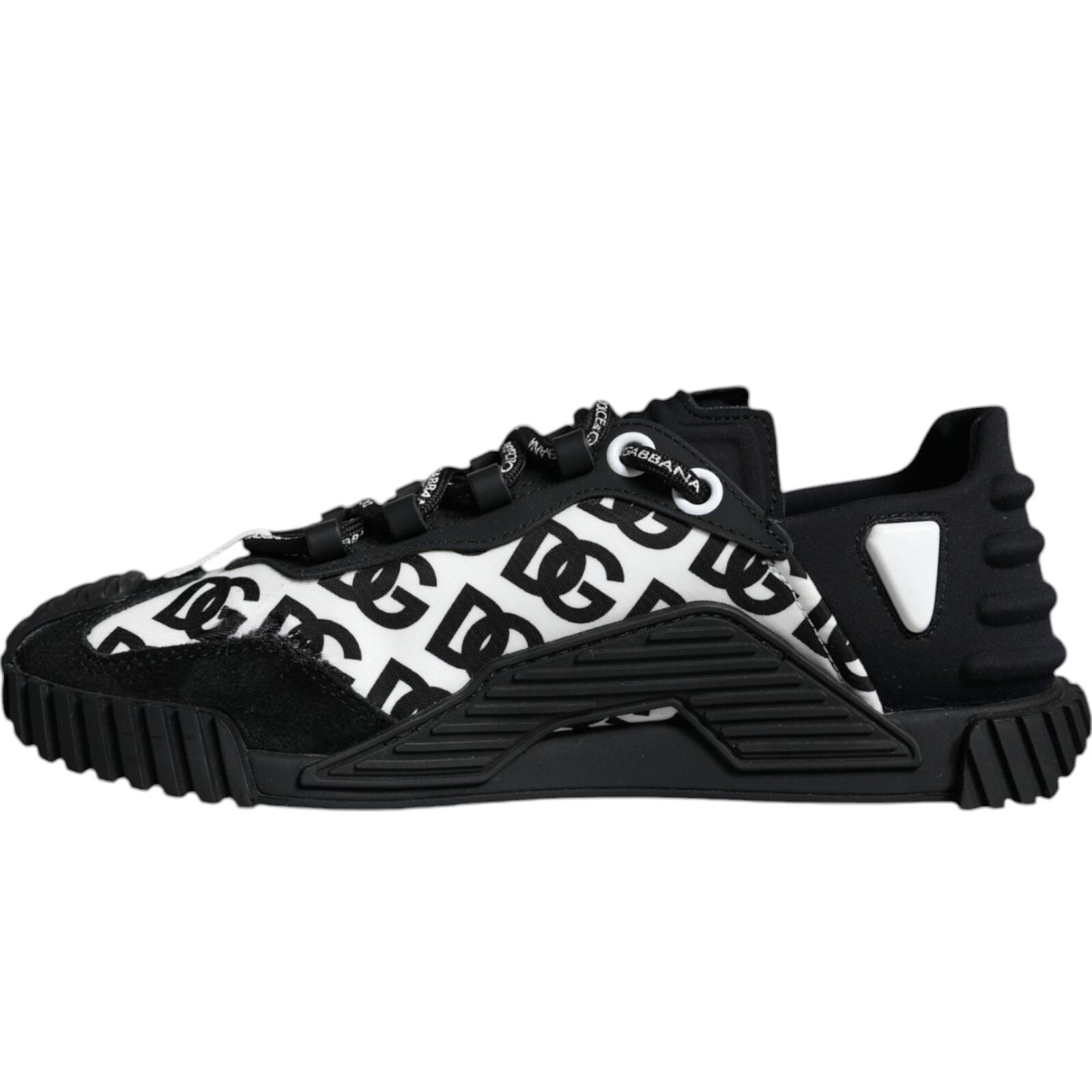 Black Logo Lace Up Low Top NS1 Sneakers Men's Shoes (Pre-Owned) - Dolce & Gabbana - Modalova