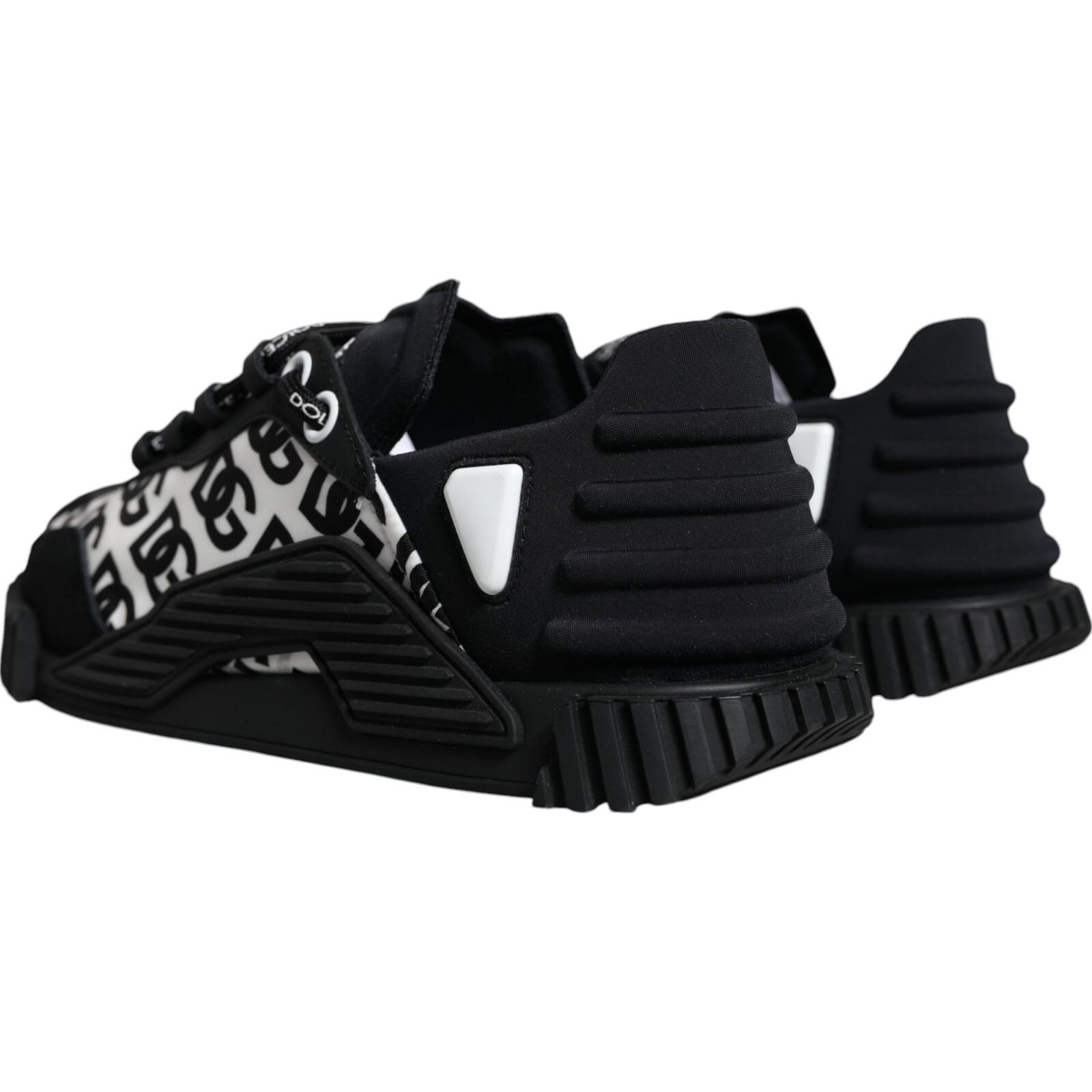 Black Logo Lace Up Low Top NS1 Sneakers Men's Shoes (Pre-Owned) - Dolce & Gabbana - Modalova
