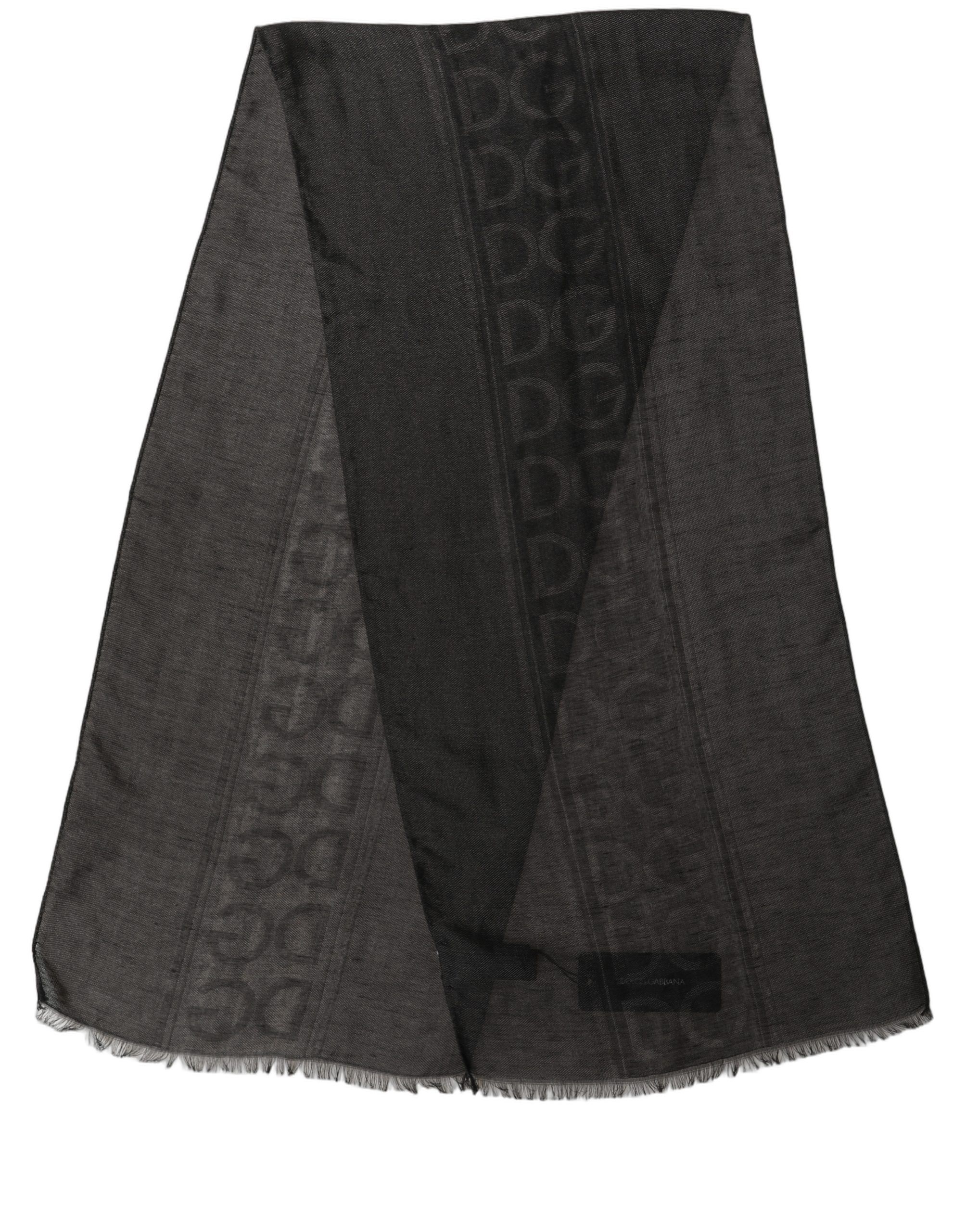 DG Logo Fringed Edge Lace Stole Men's Scarf - Dolce & Gabbana - Modalova