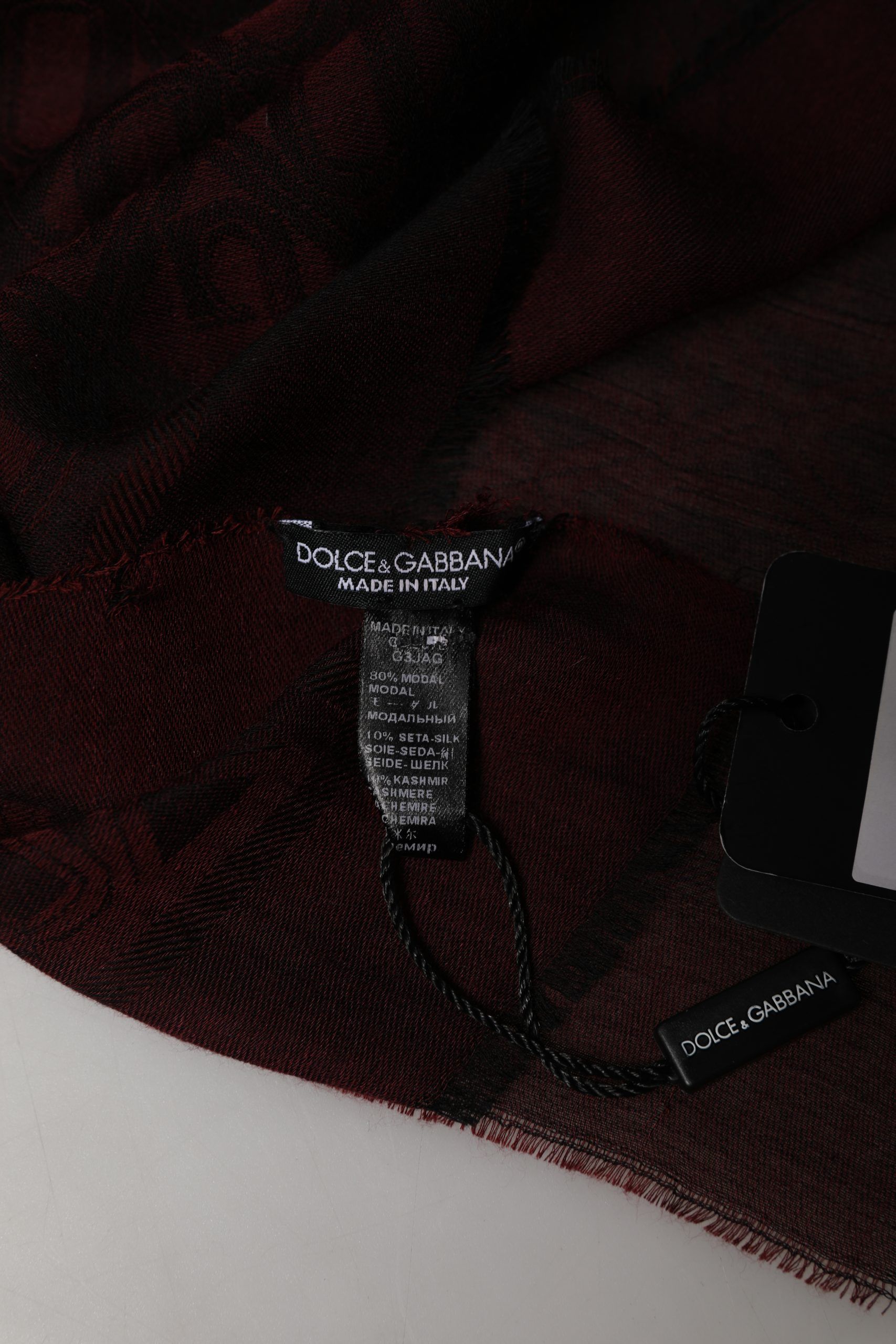 Modal Frayed Edge Lace Stole Men's Scarf (Pre-Owned) - Dolce & Gabbana - Modalova