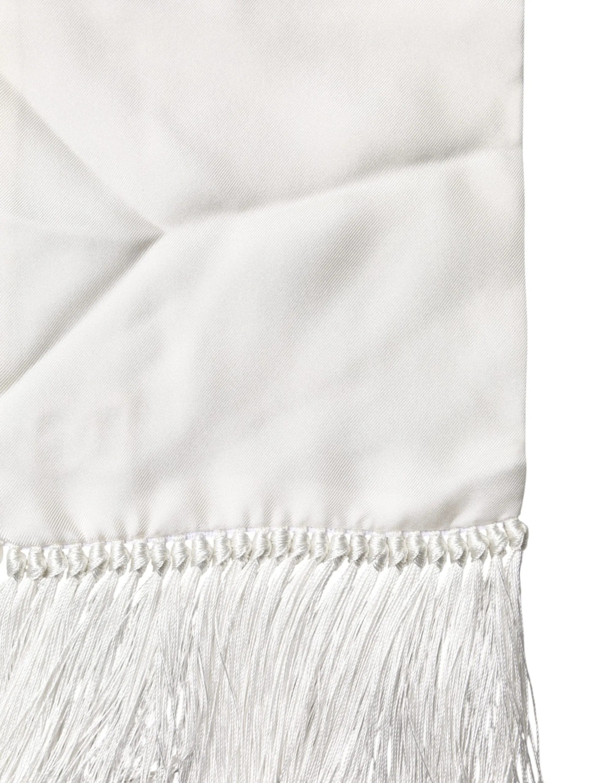 Men Silk Fringed Edge Lace Stole Men's Scarf (Pre-Owned) - Dolce & Gabbana - Modalova