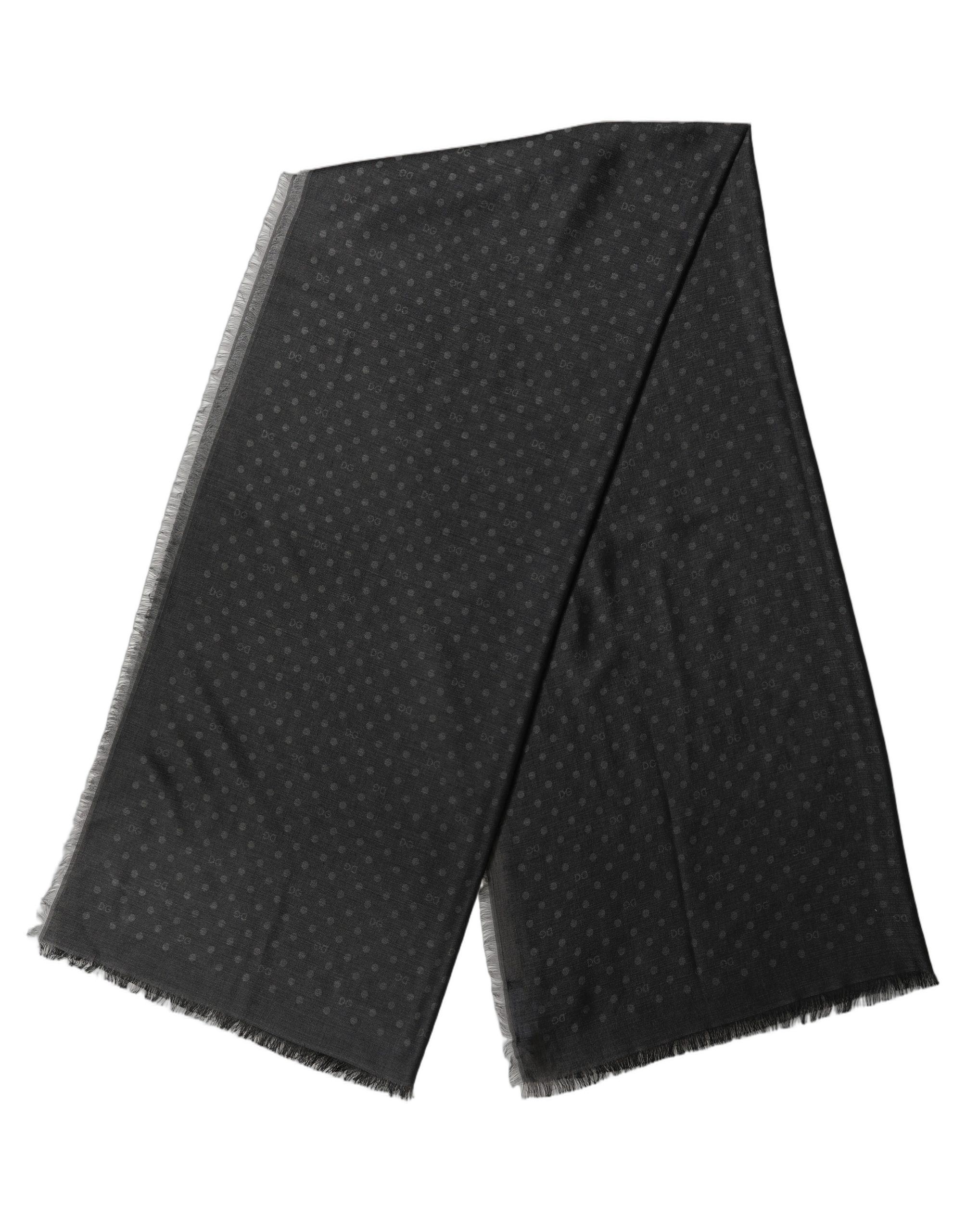 Men Viscose Polka Dot Fringe Shawl Lace Men's Stole - Dolce & Gabbana - Modalova