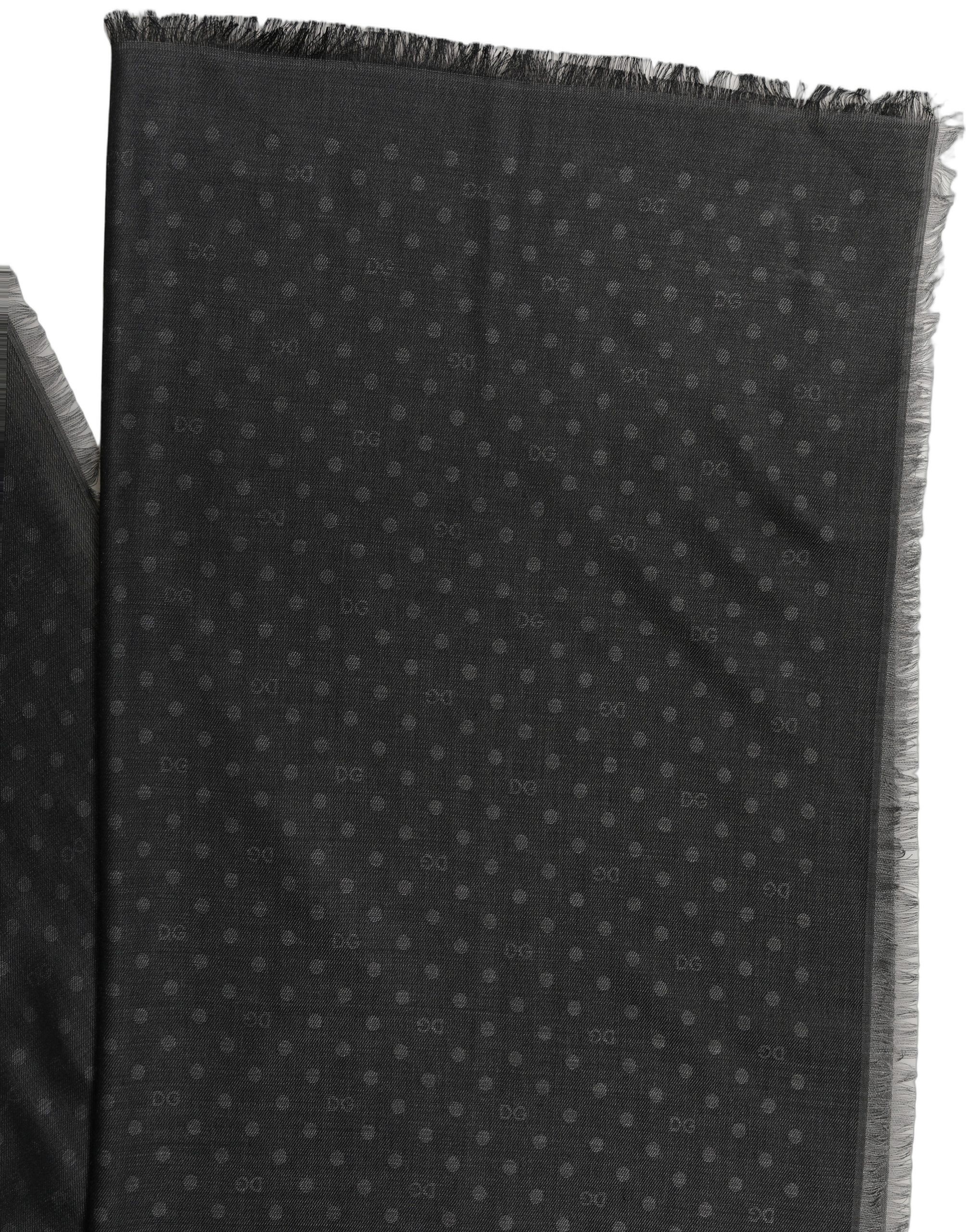 Men Viscose Polka Dot Fringe Shawl Lace Men's Stole - Dolce & Gabbana - Modalova