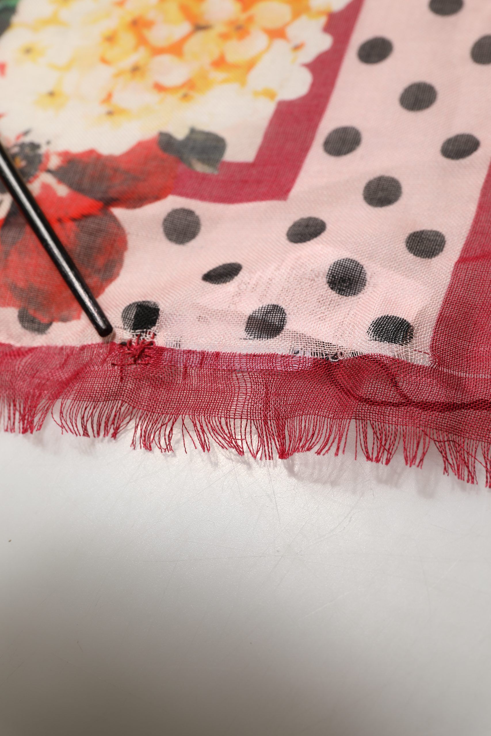 Floral Fringed Stole Men's Scarf (Pre-Owned) - Dolce & Gabbana - Modalova