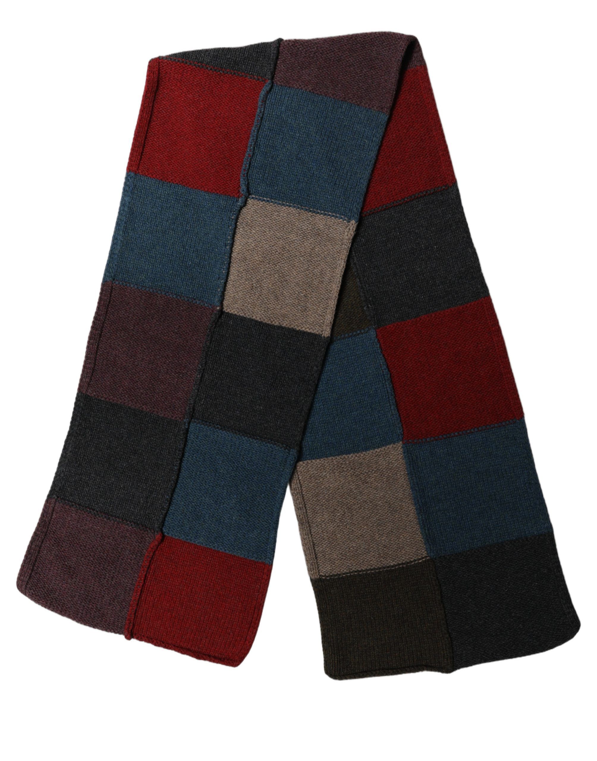 Patchwork Knitted Foulard Men's Scarf - Dolce & Gabbana - Modalova