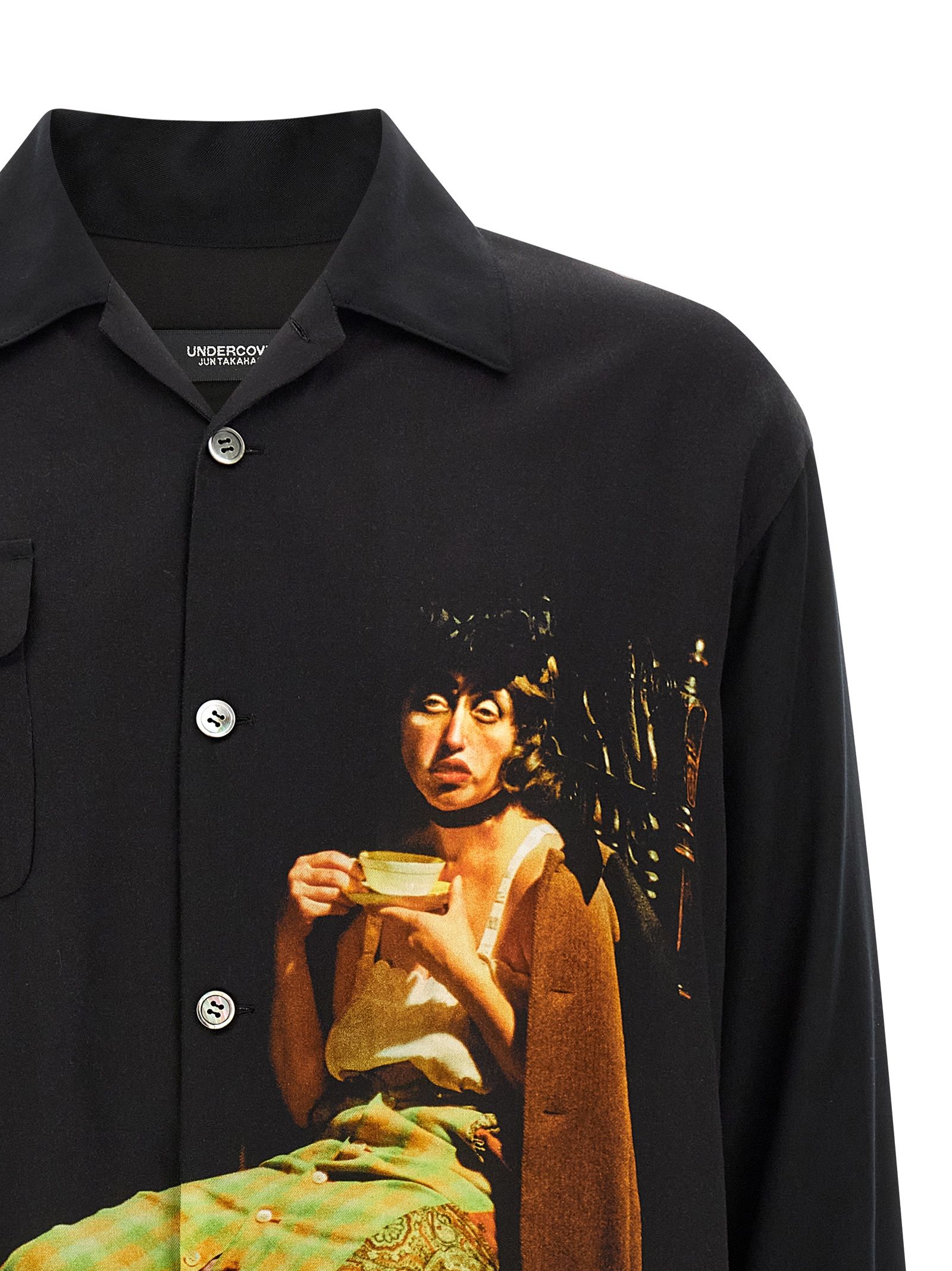 Undercover Black Rayon Men's Blouse - Undercover - Modalova