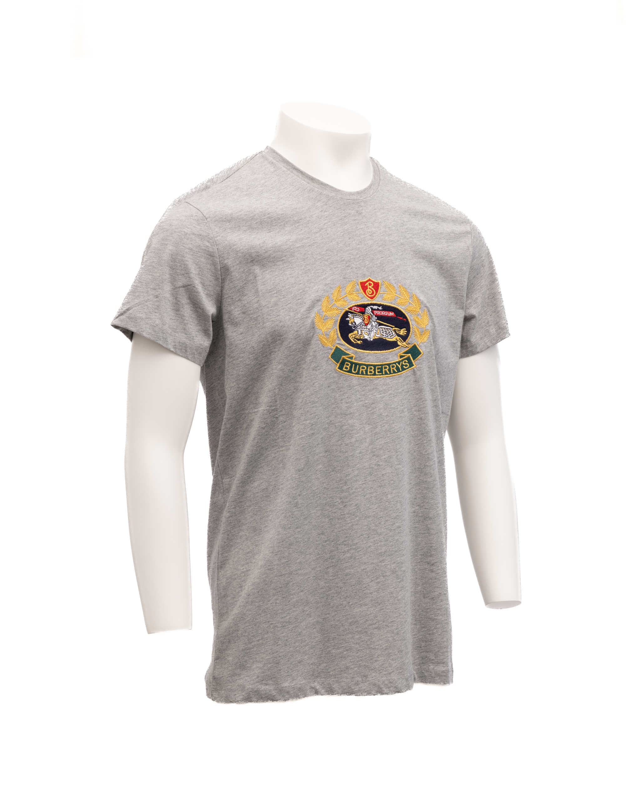 Burberry Grey Cotton Men's T-Shirt - Burberry - Modalova