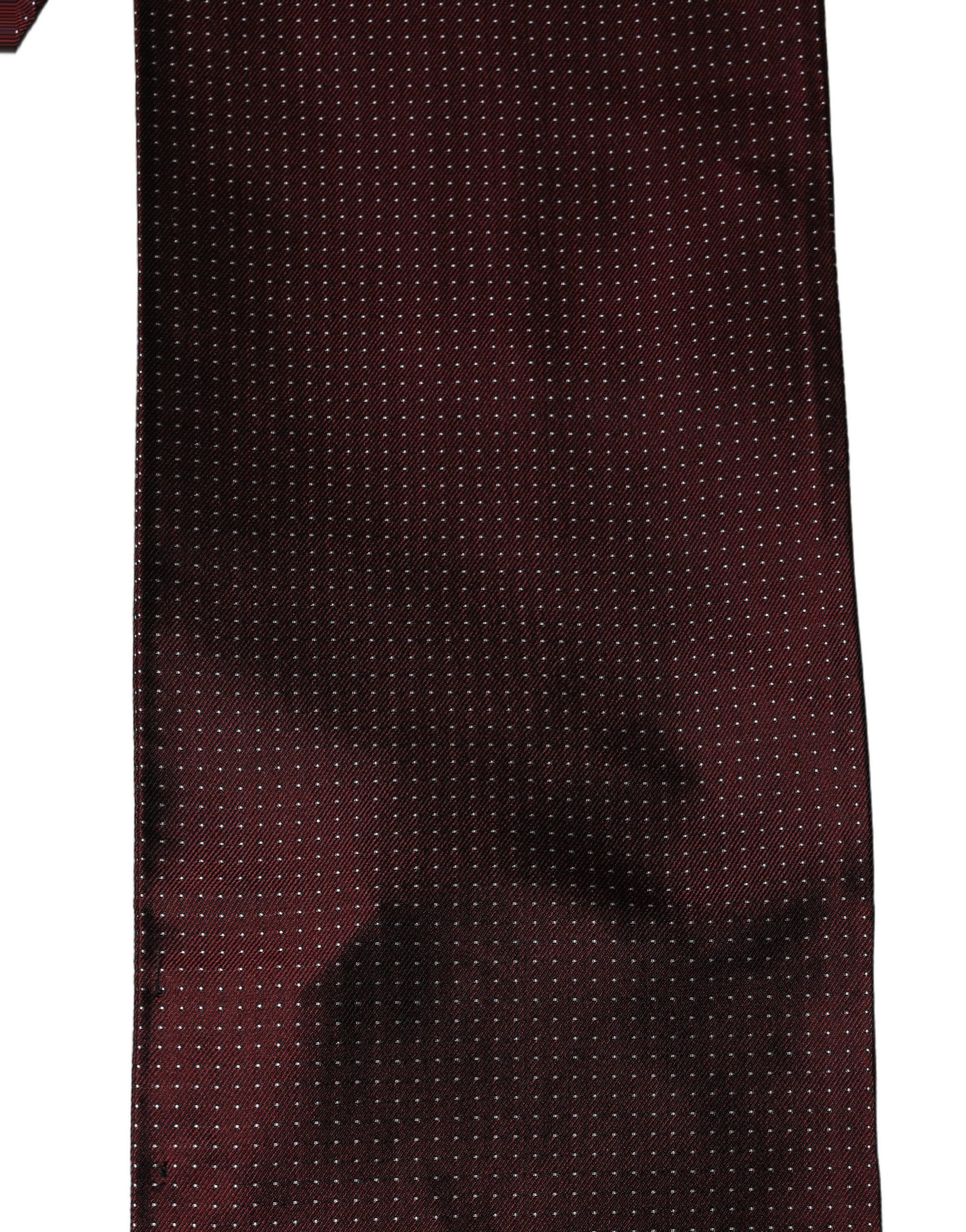 Silk Dotted Fringed Neck Shawl Men's Scarf - Dolce & Gabbana - Modalova