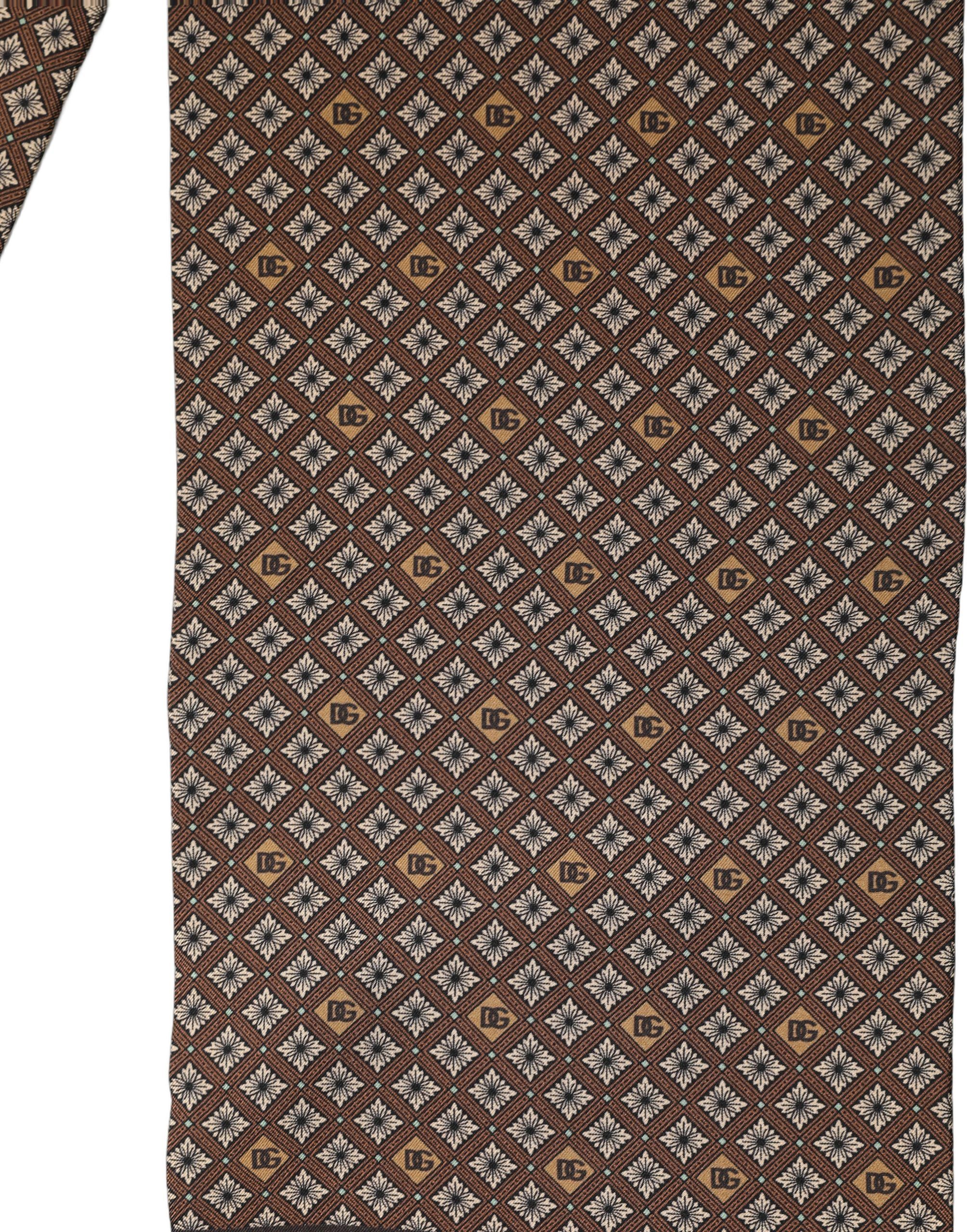 Geometric Silk Men Neck Shawl Men's Scarf - Dolce & Gabbana - Modalova