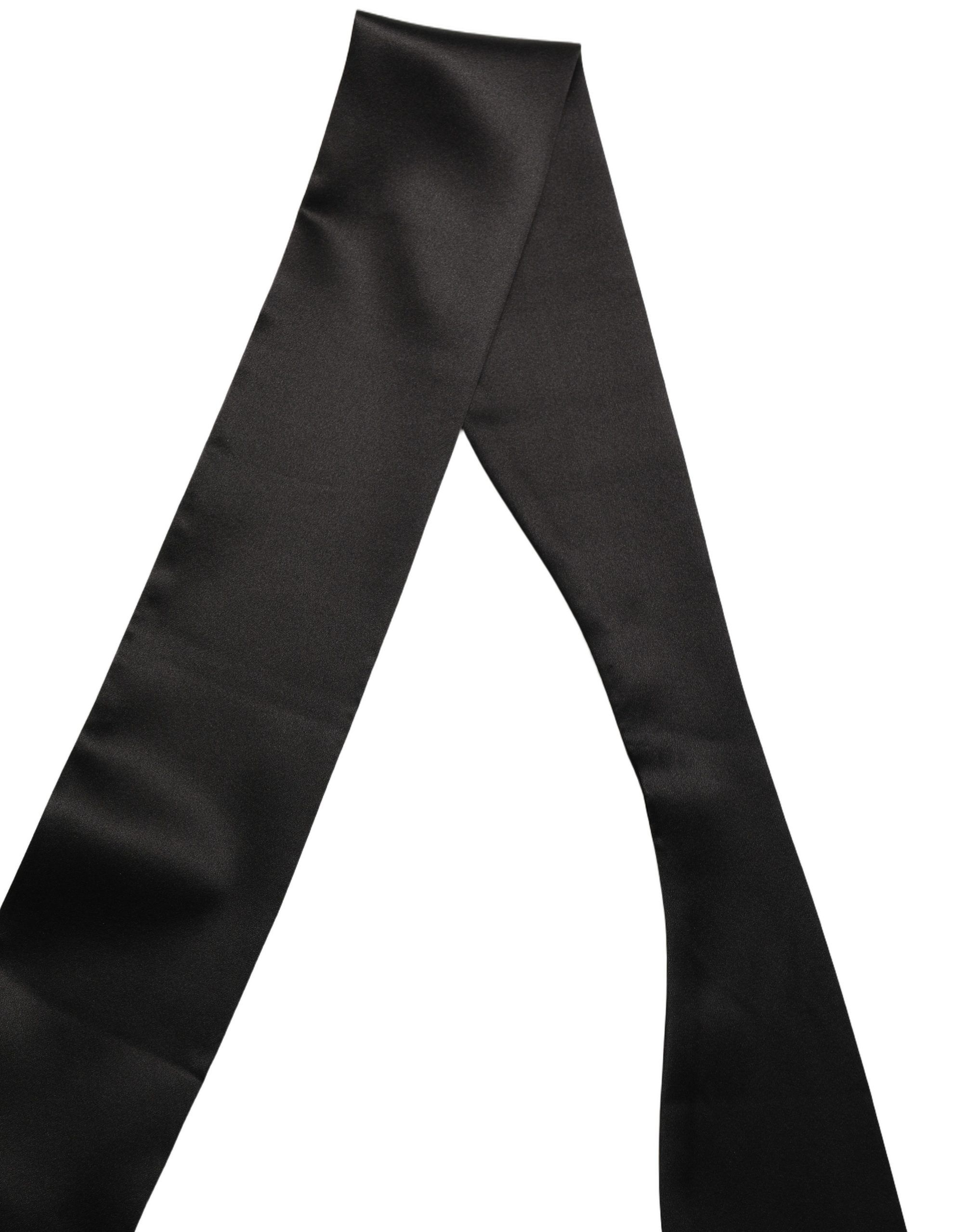 Men Satin Silk Skinny Neck Shawl Men's Scarf - Dolce & Gabbana - Modalova