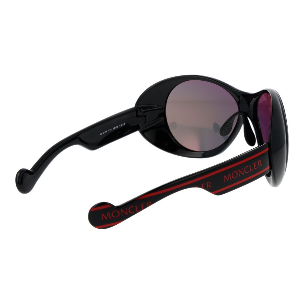 Moncler Black Plastic Sunglasses - Moncler - Modalova