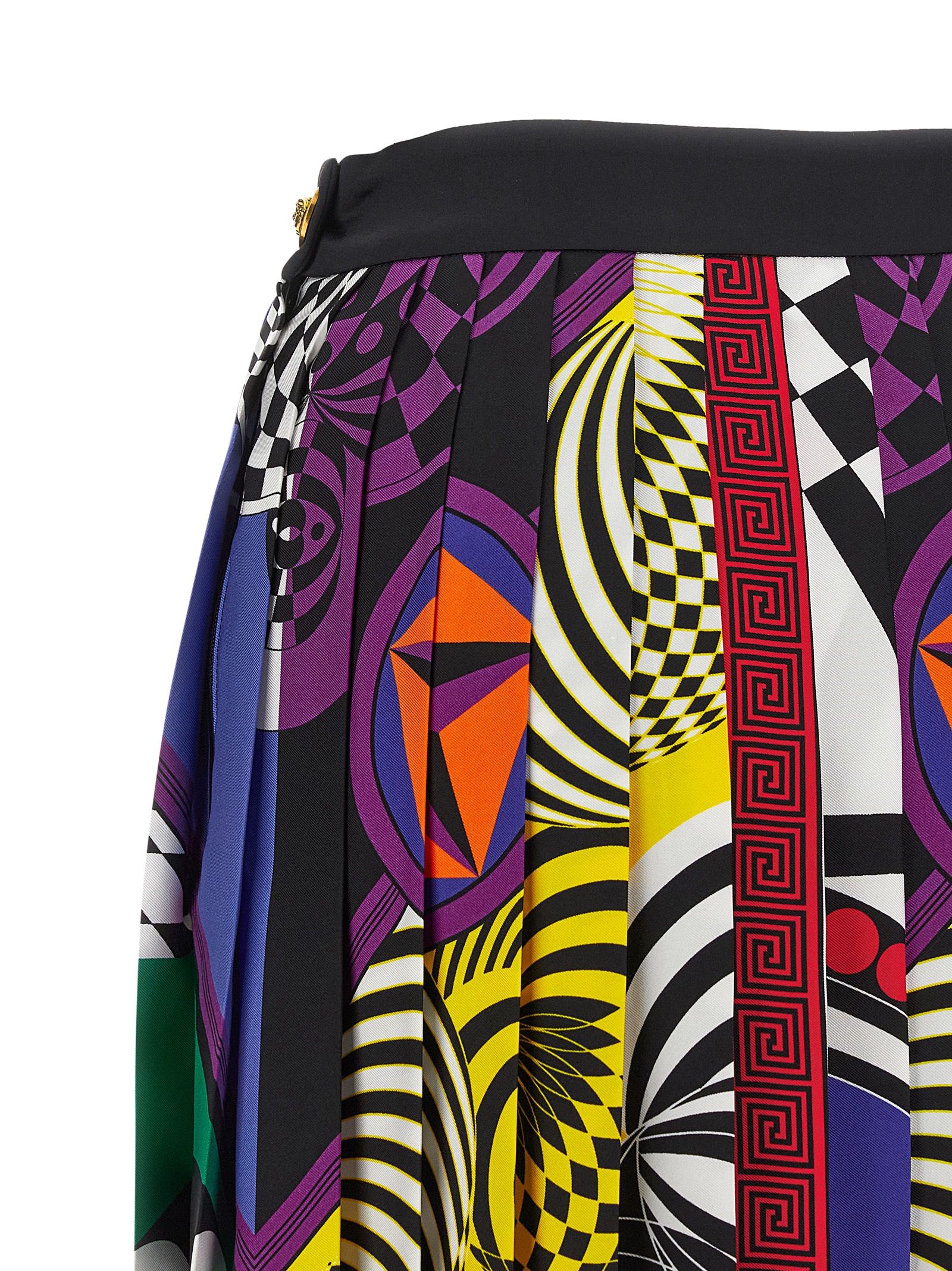 Silk Long Women's Skirt - Versace - Modalova