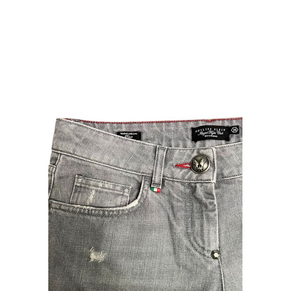 Grey Fabric Women Women's Jeans - Philipp Plein - Modalova
